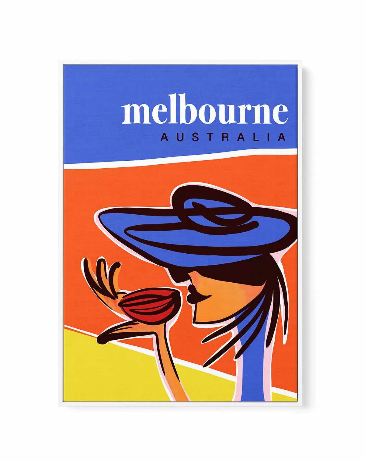 A Coffee in Melbourne | Framed Canvas Art Print from Olive et Oriel where you can shop wallpaper and artworks online