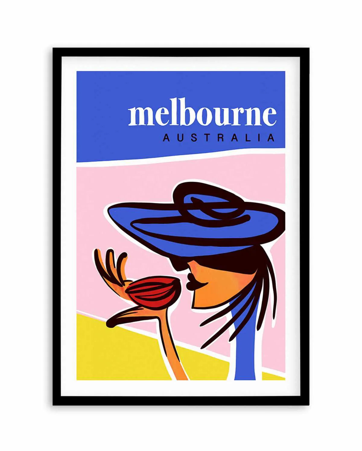 A Coffee in Melbourne Blush Art Print from Olive et Oriel where you can shop wallpaper and artworks online