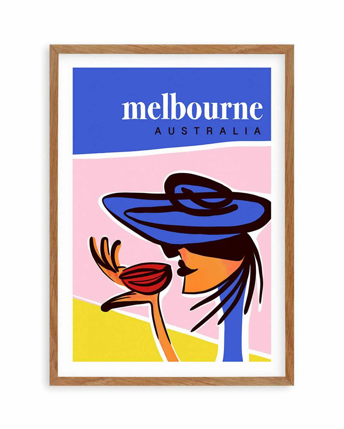 A Coffee in Melbourne Blush Art Print from Olive et Oriel where you can shop wallpaper and artworks online