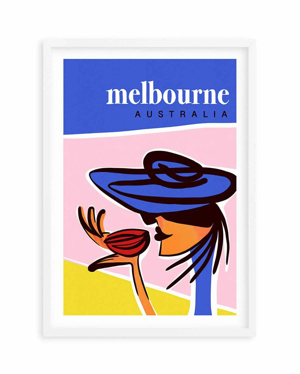 A Coffee in Melbourne Blush Art Print from Olive et Oriel where you can shop wallpaper and artworks online