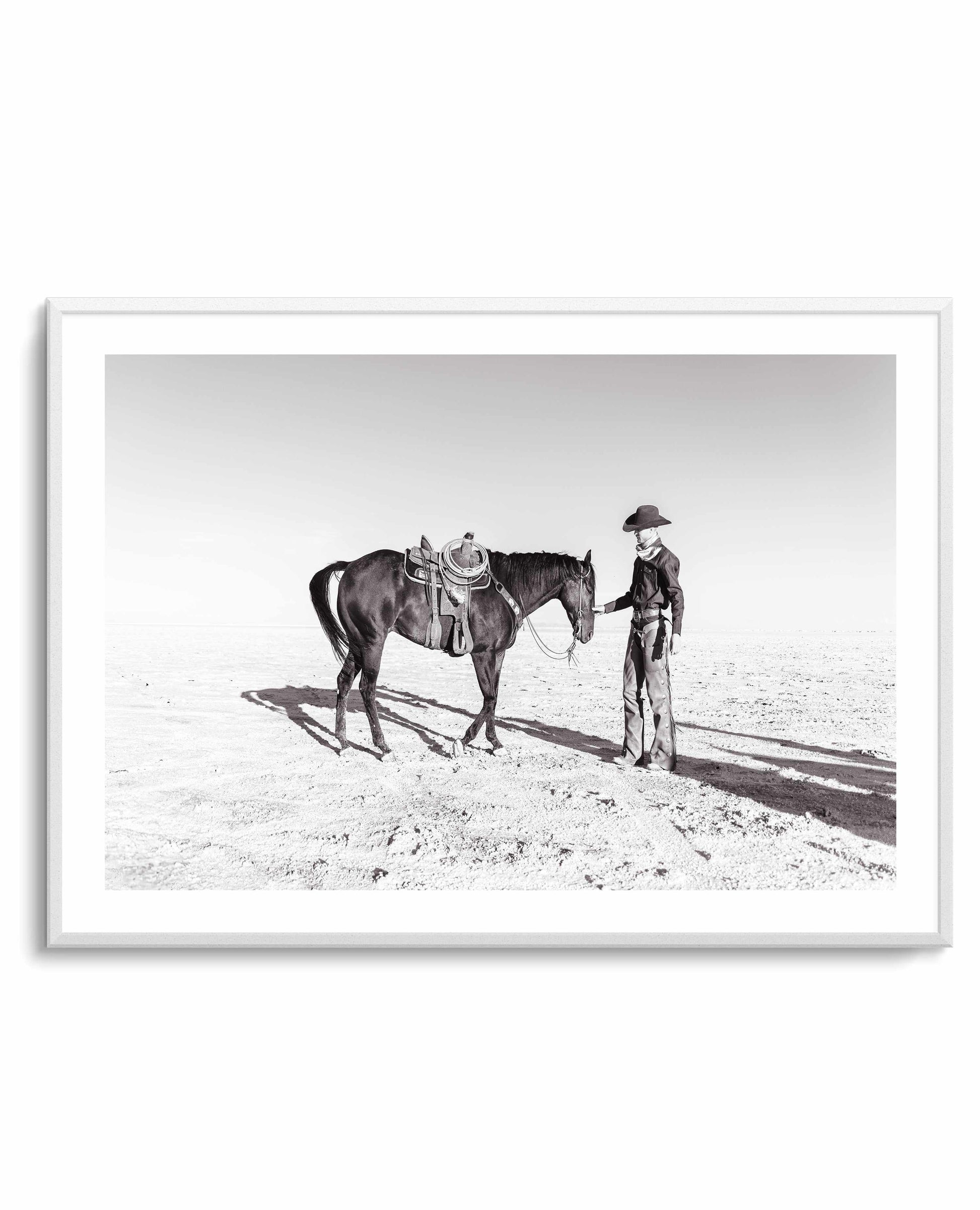A Cowboy and His Horse by Rylee Olsen | Art Print from Olive et Oriel where you can shop wallpaper and artworks online