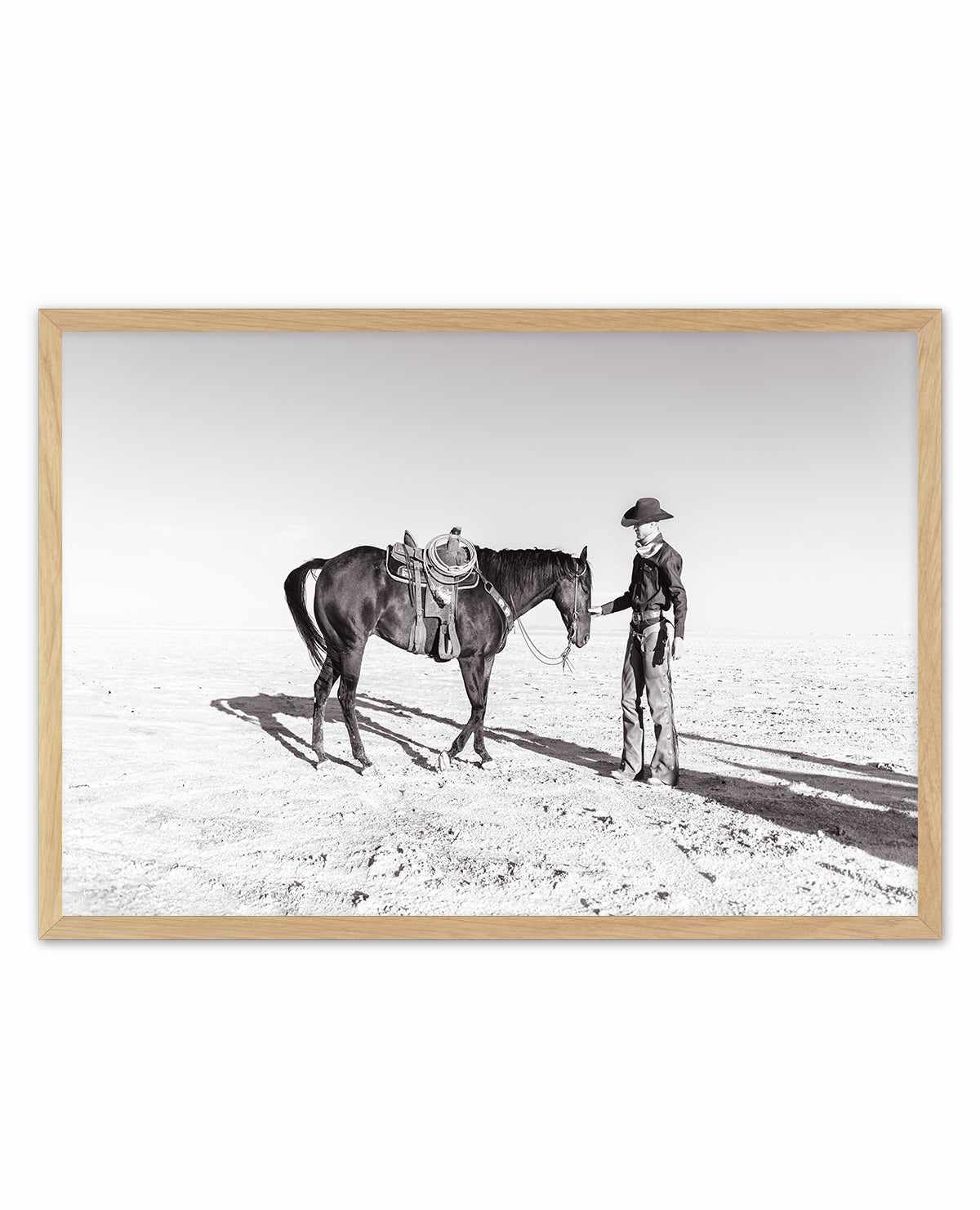 A Cowboy and His Horse by Rylee Olsen | Art Print from Olive et Oriel where you can shop wallpaper and artworks online