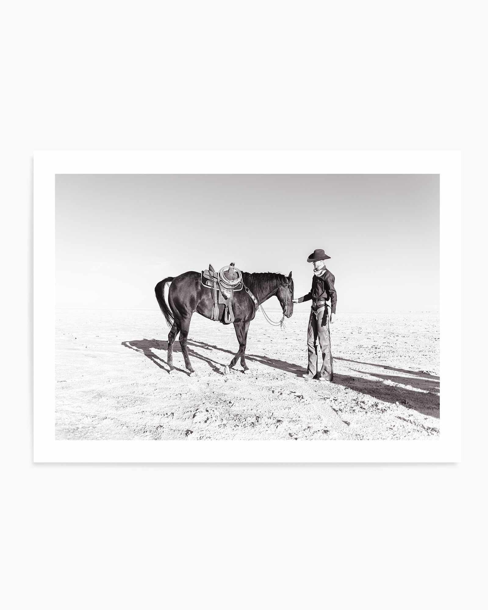 A Cowboy and His Horse by Rylee Olsen | Art Print from Olive et Oriel where you can shop wallpaper and artworks online