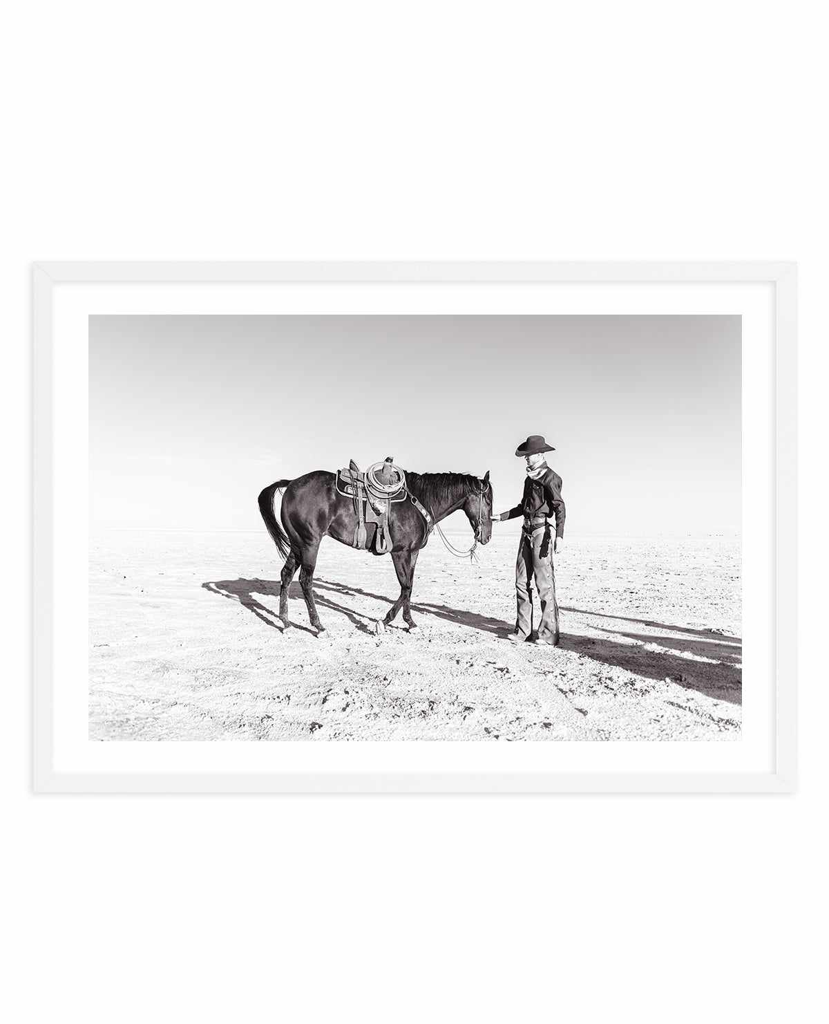 A Cowboy and His Horse by Rylee Olsen | Art Print from Olive et Oriel where you can shop wallpaper and artworks online