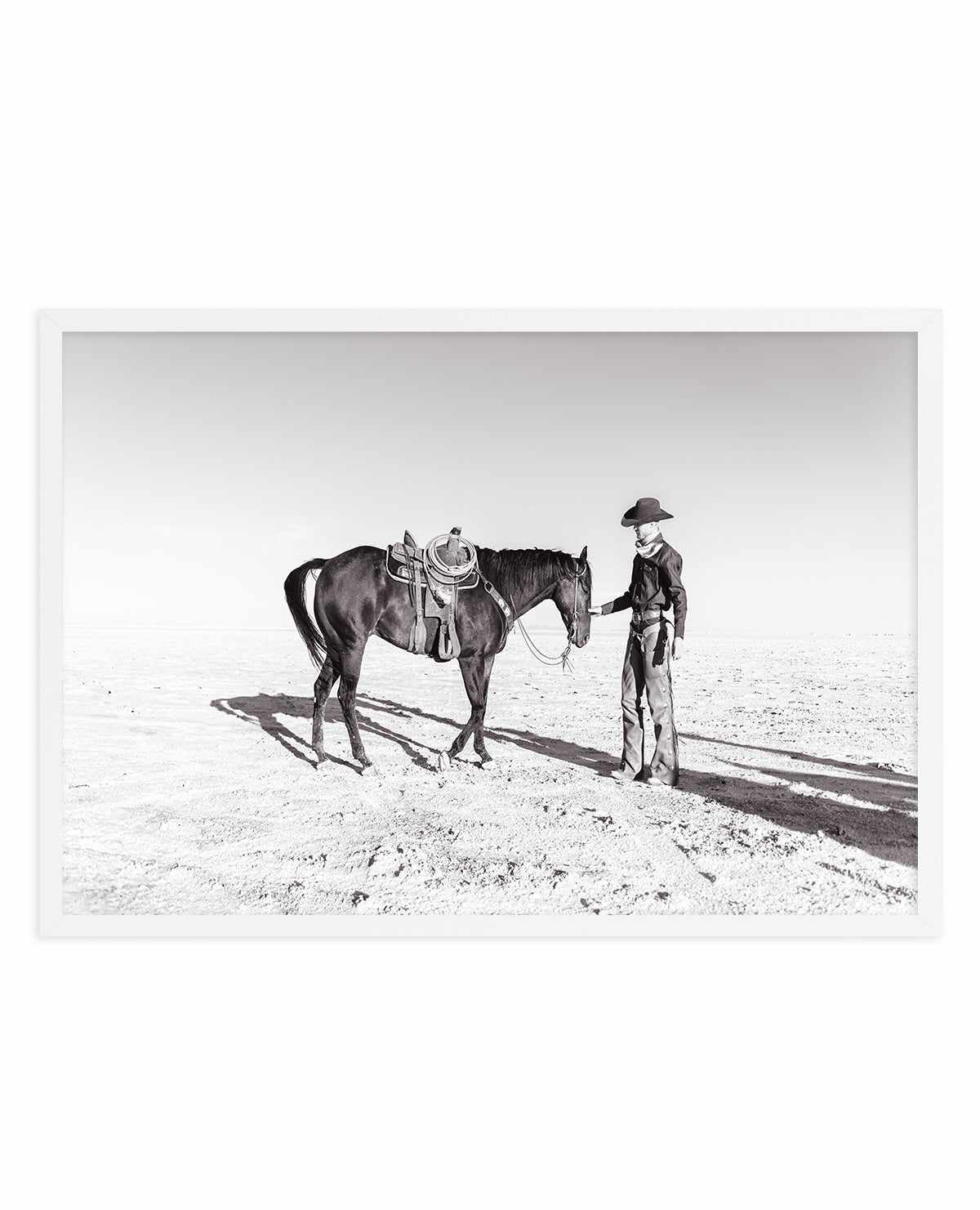 A Cowboy and His Horse by Rylee Olsen | Art Print from Olive et Oriel where you can shop wallpaper and artworks online