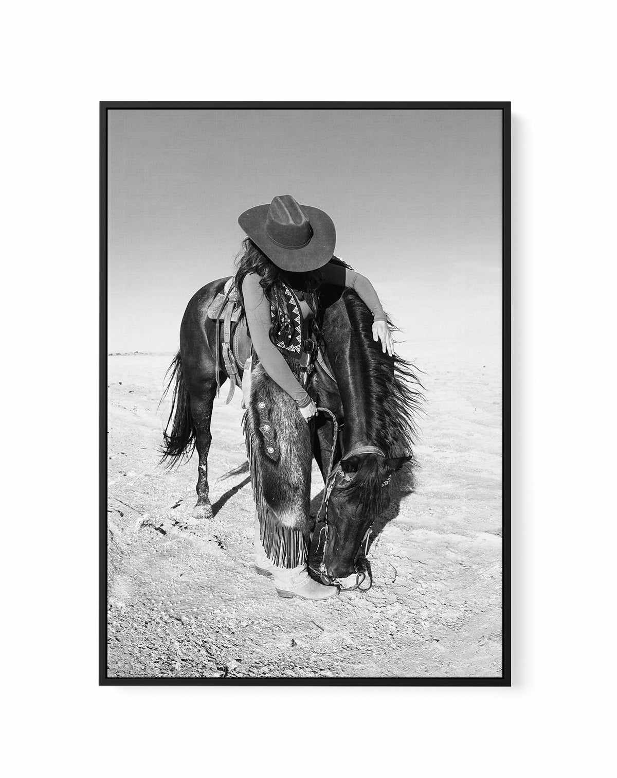 A Cowgirl's Bestfriend by Rylee Olsen | Framed Canvas Art Print from Olive et Oriel where you can shop wallpaper and artworks online