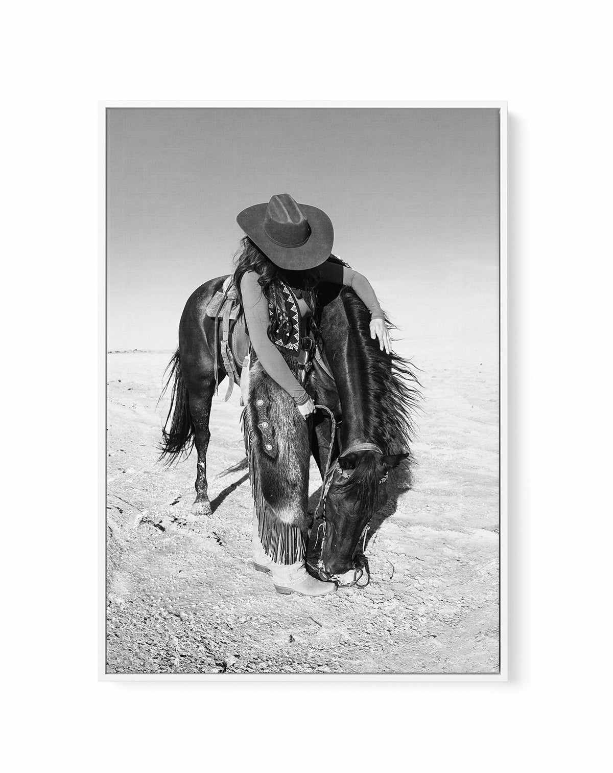 A Cowgirl's Bestfriend by Rylee Olsen | Framed Canvas Art Print from Olive et Oriel where you can shop wallpaper and artworks online