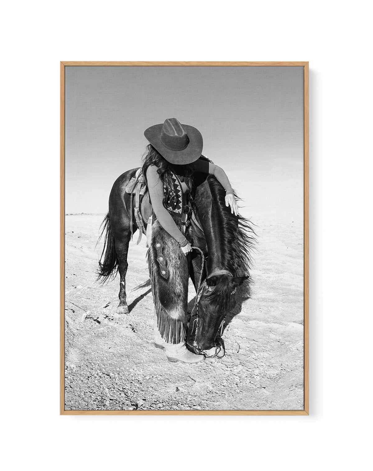 A Cowgirl's Bestfriend by Rylee Olsen | Framed Canvas Art Print from Olive et Oriel where you can shop wallpaper and artworks online