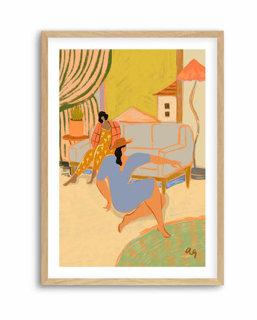 A Day At Home by Arty Guava | Art Print from Olive et Oriel where you can shop wallpaper and artworks online