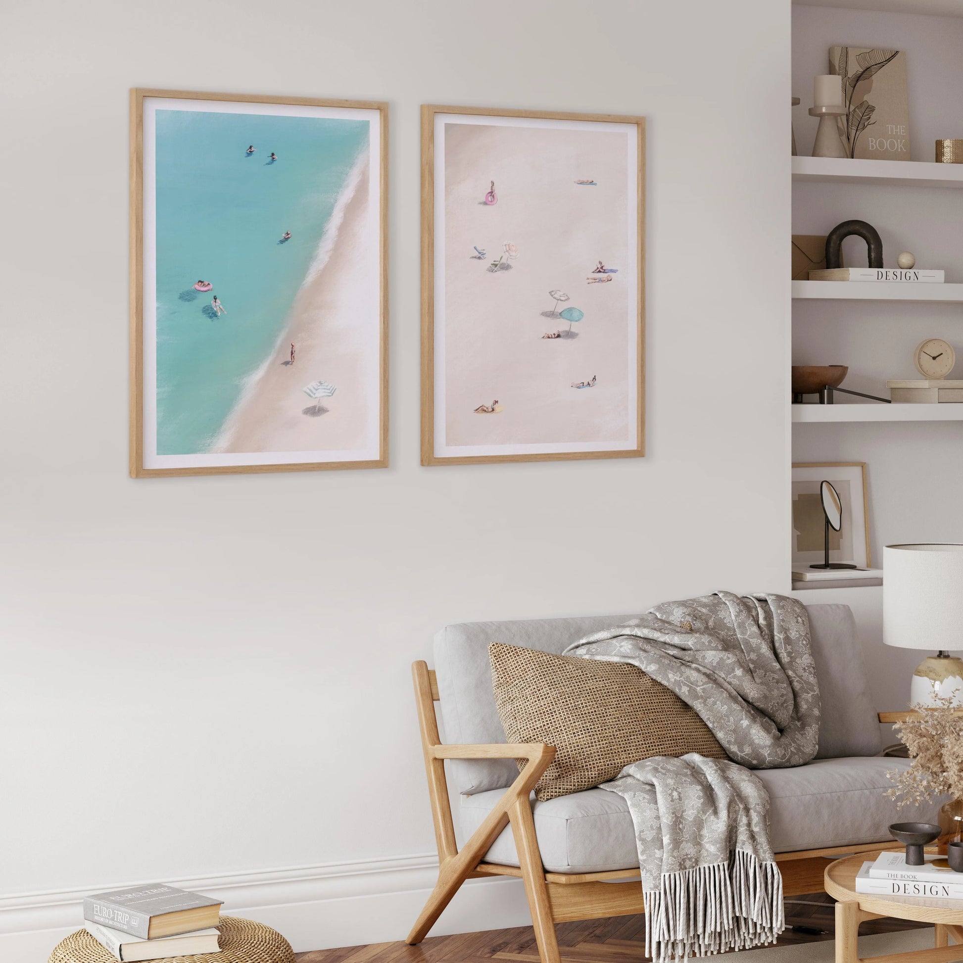 A Day at the Beach I Art Print-PRINT-Olive et Oriel-Simmo-Buy-Australian-Art-Prints-Online-with-Olive-et-Oriel-Your-Artwork-Specialists-Austrailia-Decorate-With-Coastal-Photo-Wall-Art-Prints-From-Our-Beach-House-Artwork-Collection-Fine-Poster-and-Framed-Artwork