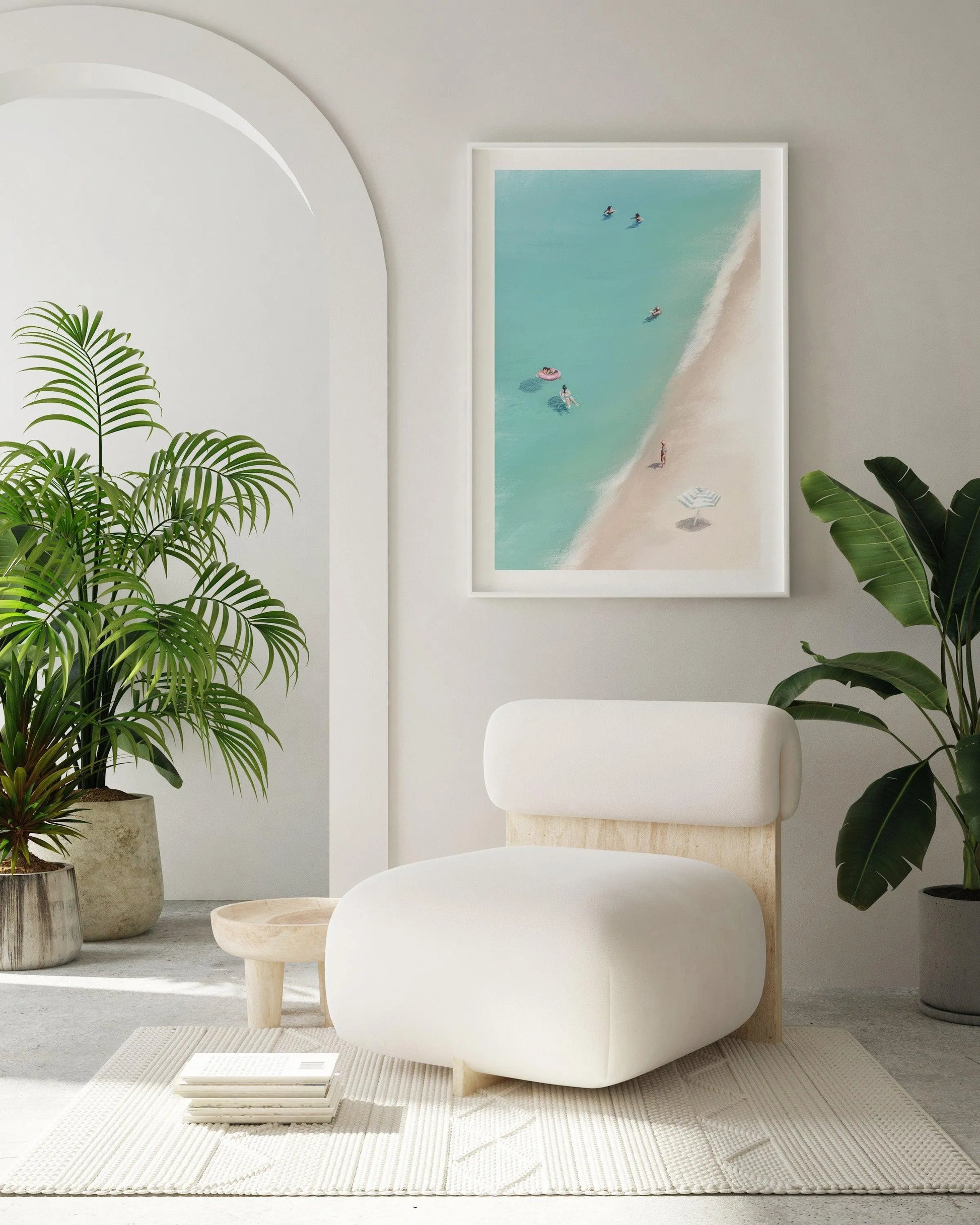 A Day at the Beach I Art Print-PRINT-Olive et Oriel-Simmo-Buy-Australian-Art-Prints-Online-with-Olive-et-Oriel-Your-Artwork-Specialists-Austrailia-Decorate-With-Coastal-Photo-Wall-Art-Prints-From-Our-Beach-House-Artwork-Collection-Fine-Poster-and-Framed-Artwork