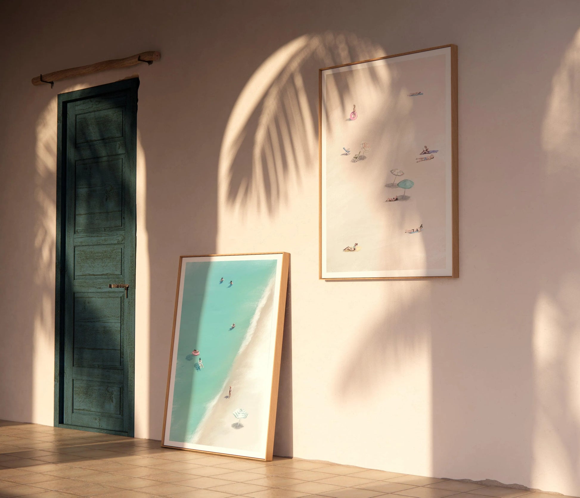 A Day at the Beach I Art Print-PRINT-Olive et Oriel-Simmo-Buy-Australian-Art-Prints-Online-with-Olive-et-Oriel-Your-Artwork-Specialists-Austrailia-Decorate-With-Coastal-Photo-Wall-Art-Prints-From-Our-Beach-House-Artwork-Collection-Fine-Poster-and-Framed-Artwork