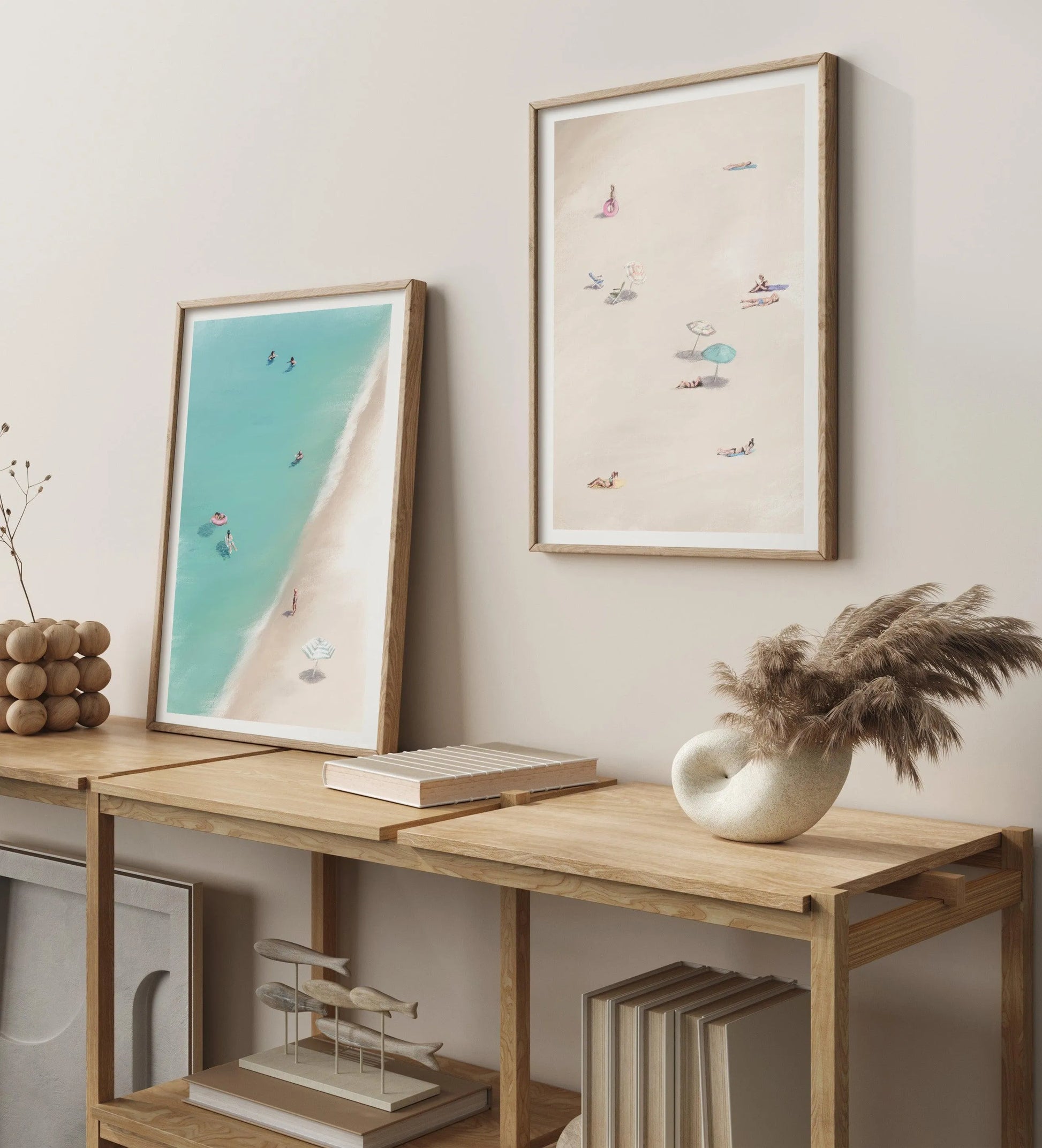 A Day at the Beach I Art Print-PRINT-Olive et Oriel-Simmo-Buy-Australian-Art-Prints-Online-with-Olive-et-Oriel-Your-Artwork-Specialists-Austrailia-Decorate-With-Coastal-Photo-Wall-Art-Prints-From-Our-Beach-House-Artwork-Collection-Fine-Poster-and-Framed-Artwork