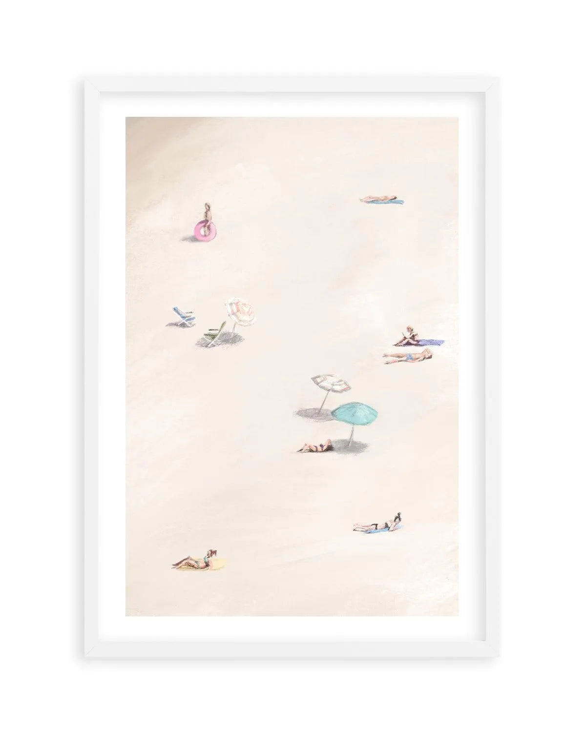 A Day at the Beach II Art Print-PRINT-Olive et Oriel-Simmo-A5 | 5.8" x 8.3" | 14.8 x 21cm-White-With White Border-Buy-Australian-Art-Prints-Online-with-Olive-et-Oriel-Your-Artwork-Specialists-Austrailia-Decorate-With-Coastal-Photo-Wall-Art-Prints-From-Our-Beach-House-Artwork-Collection-Fine-Poster-and-Framed-Artwork