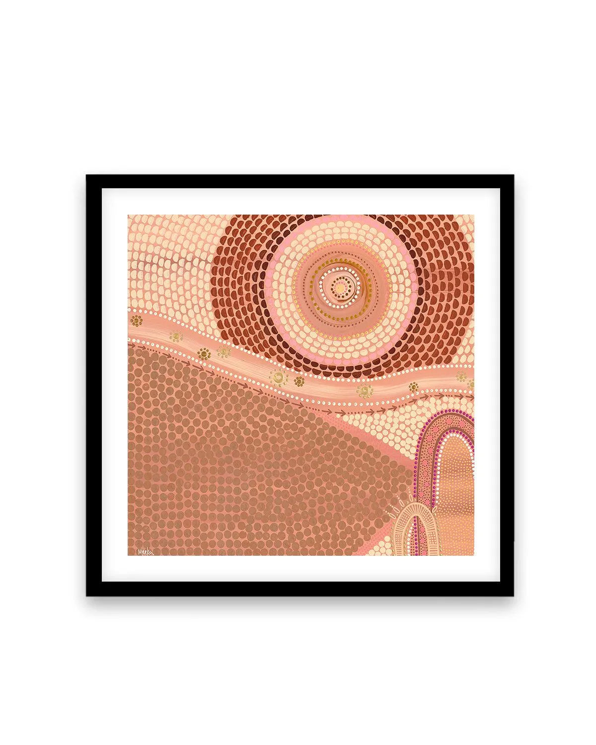 A Family's Journey By Domica Hill Art Print-PRINT-Olive et Oriel-Domica Hill-70x70 cm | 27.5" x 27.5"-Black-With White Border-Buy-Australian-Art-Prints-Online-with-Olive-et-Oriel-Your-Artwork-Specialists-Austrailia-Decorate-With-Coastal-Photo-Wall-Art-Prints-From-Our-Beach-House-Artwork-Collection-Fine-Poster-and-Framed-Artwork