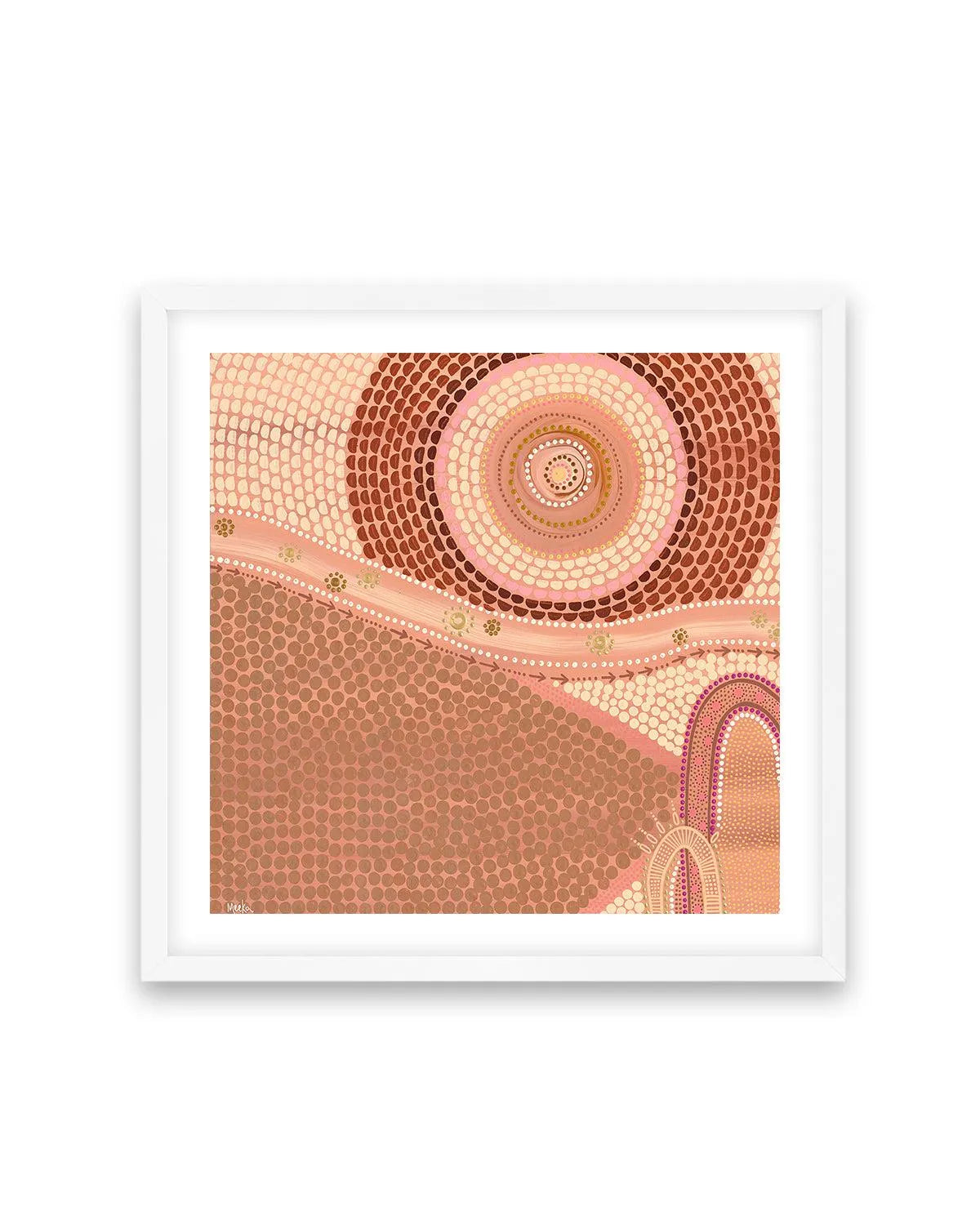 A Family's Journey By Domica Hill Art Print-PRINT-Olive et Oriel-Domica Hill-70x70 cm | 27.5" x 27.5"-White-With White Border-Buy-Australian-Art-Prints-Online-with-Olive-et-Oriel-Your-Artwork-Specialists-Austrailia-Decorate-With-Coastal-Photo-Wall-Art-Prints-From-Our-Beach-House-Artwork-Collection-Fine-Poster-and-Framed-Artwork