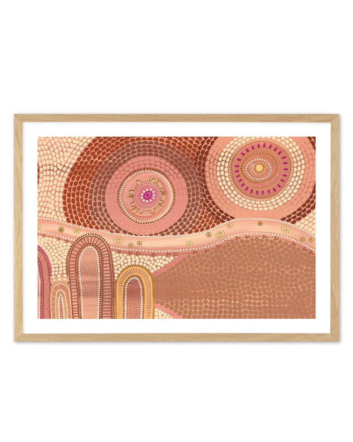 A Family's Journey By Domica Hill Art Print | LS-PRINT-Olive et Oriel-Domica Hill-A5 | 5.8" x 8.3" | 14.8 x 21cm-Oak-With White Border-Buy-Australian-Art-Prints-Online-with-Olive-et-Oriel-Your-Artwork-Specialists-Austrailia-Decorate-With-Coastal-Photo-Wall-Art-Prints-From-Our-Beach-House-Artwork-Collection-Fine-Poster-and-Framed-Artwork