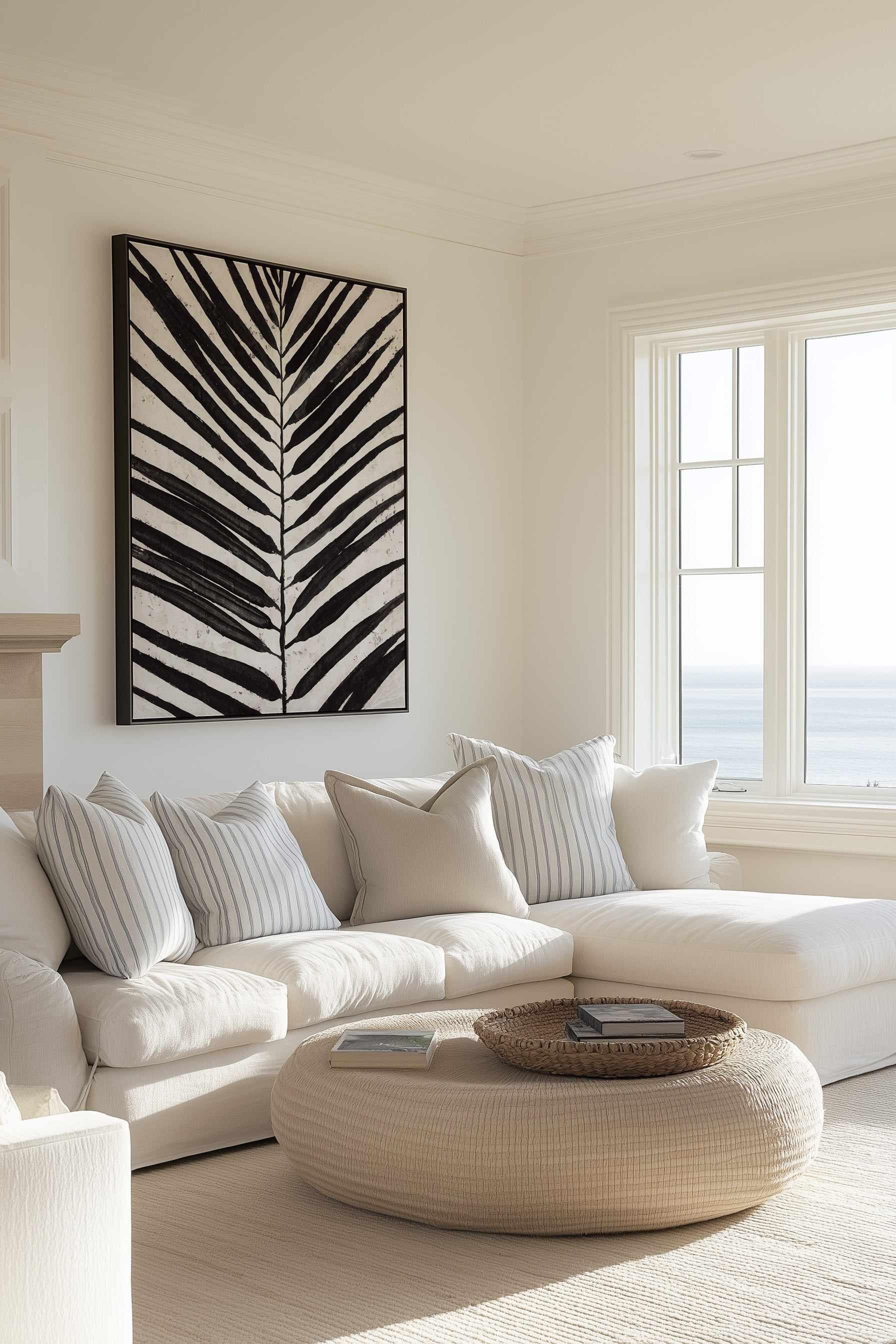 A Frond | Framed Canvas Art Print from Olive et Oriel where you can shop wallpaper and artworks online