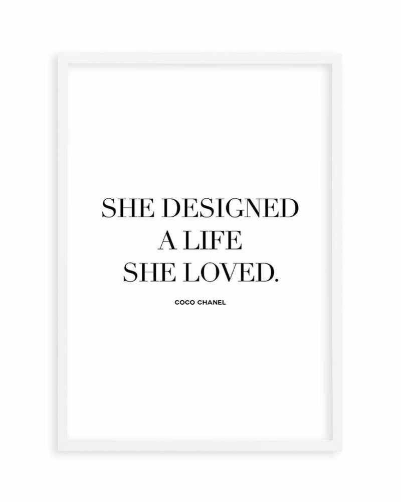 A Life She Loved | Coco Chanel Art Print