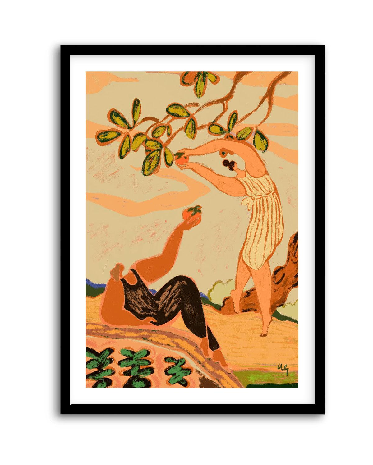 A Pair of Persimmons by Arty Guava | Art Print from Olive et Oriel where you can shop wallpaper and artworks online