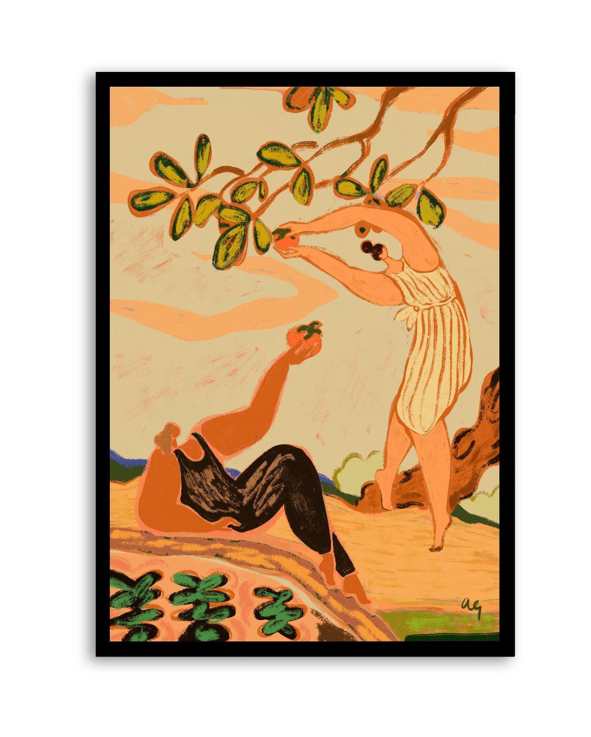 A Pair of Persimmons by Arty Guava | Art Print from Olive et Oriel where you can shop wallpaper and artworks online