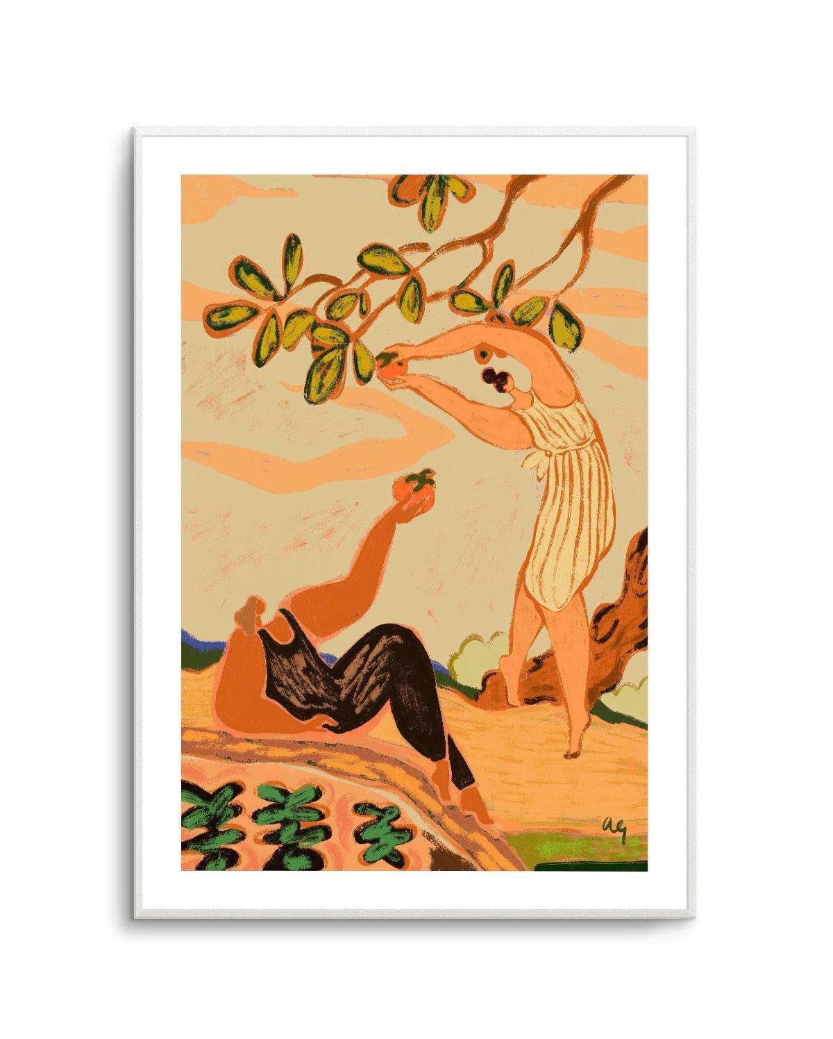 A Pair of Persimmons by Arty Guava | Art Print from Olive et Oriel where you can shop wallpaper and artworks online