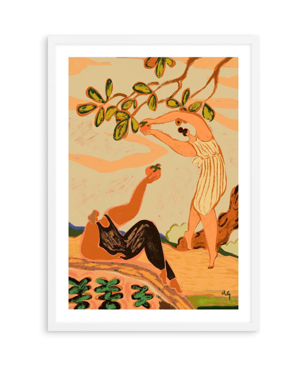 A Pair of Persimmons by Arty Guava | Art Print from Olive et Oriel where you can shop wallpaper and artworks online