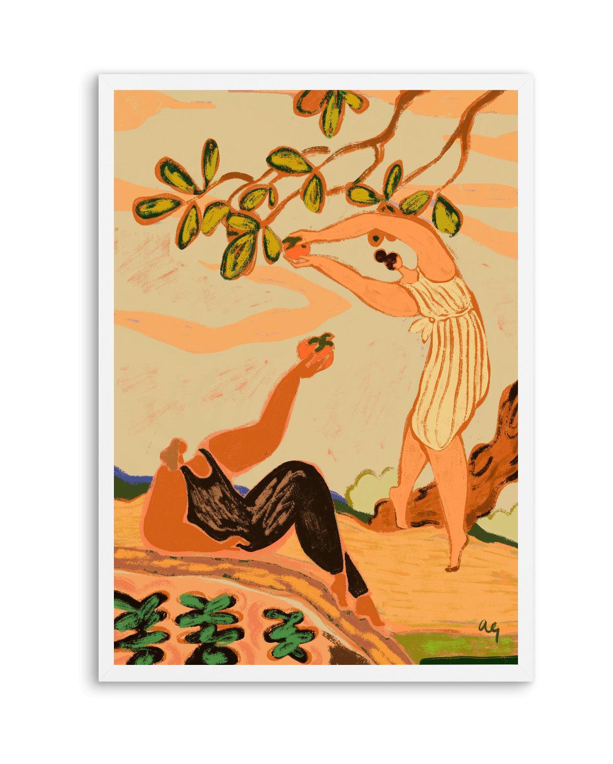A Pair of Persimmons by Arty Guava | Art Print from Olive et Oriel where you can shop wallpaper and artworks online