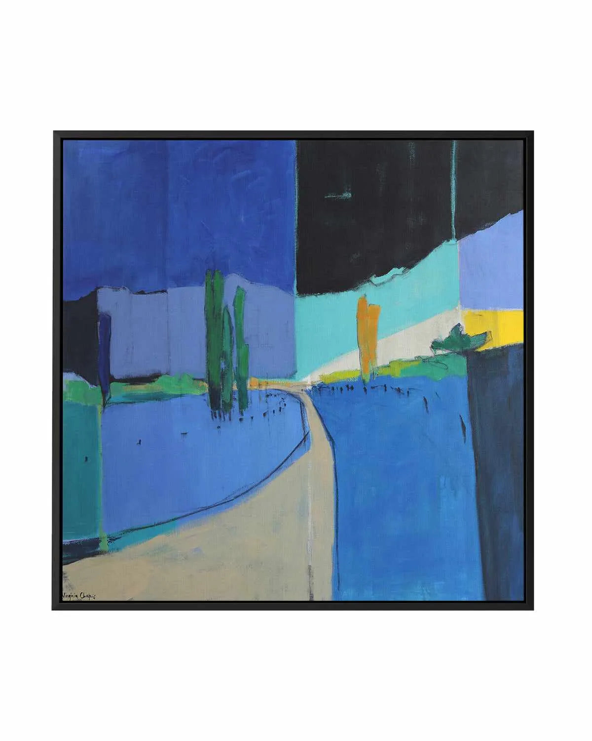 A Road Between by Virginia Chapuis | Framed Canvas Art Print from Olive et Oriel where you can shop wallpaper and artworks online
