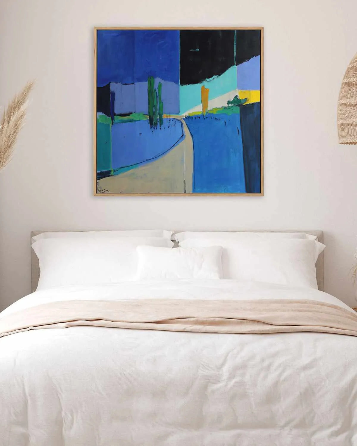 A Road Between by Virginia Chapuis | Framed Canvas Art Print from Olive et Oriel where you can shop wallpaper and artworks online