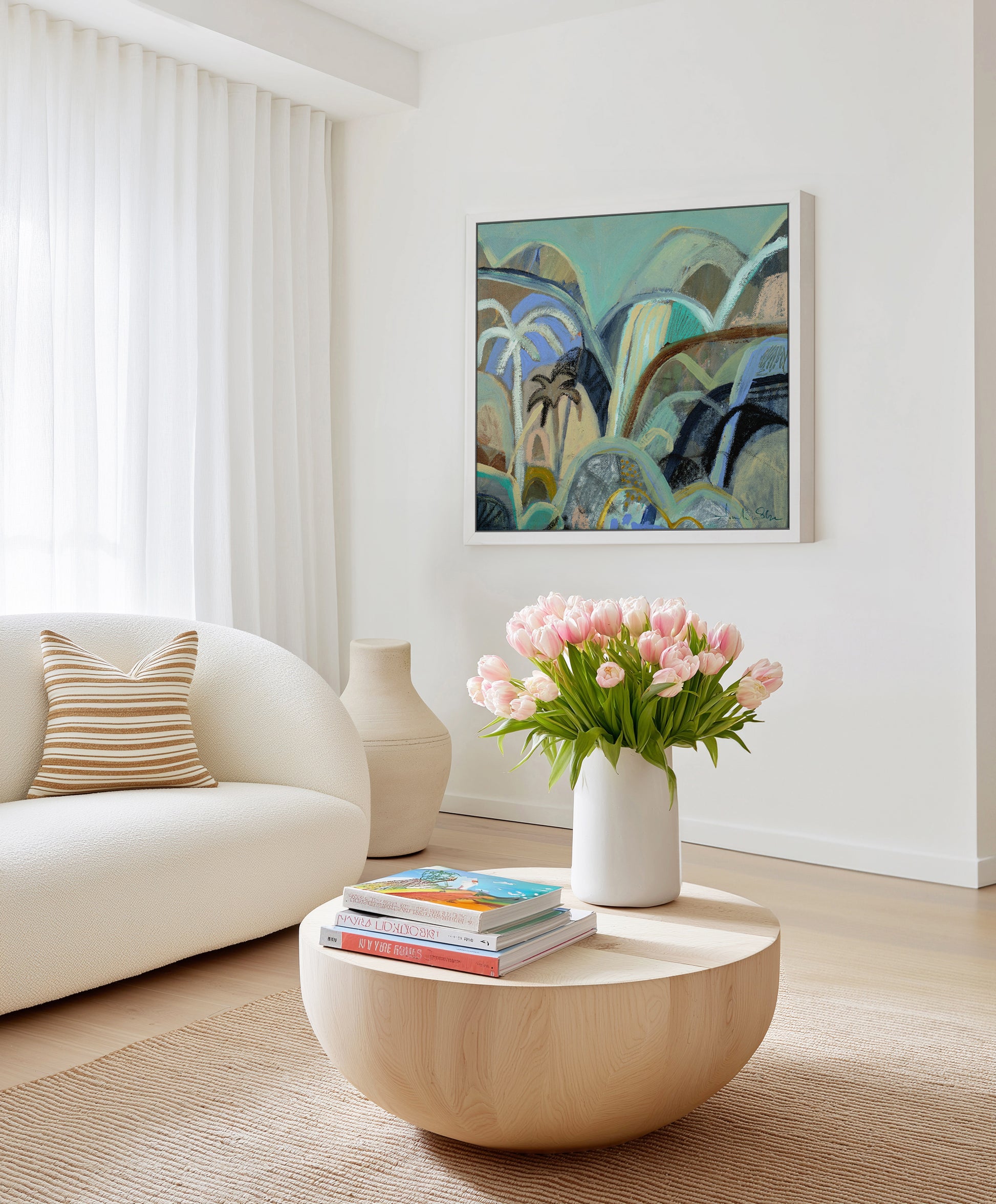 A Sense of Peace by Amanda Skye | Framed Canvas Art Print from Olive et Oriel where you can shop wallpaper and artworks online