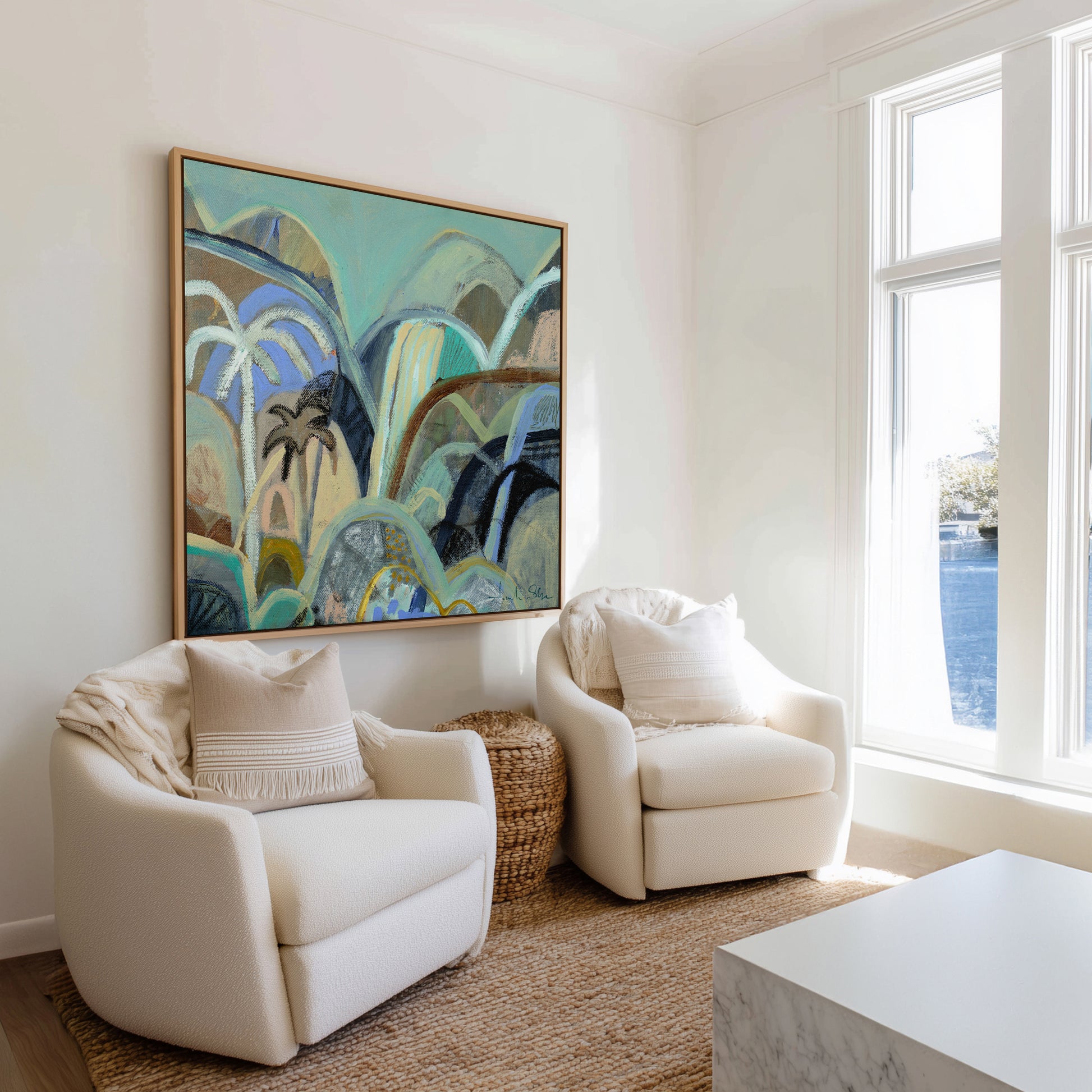 A Sense of Peace by Amanda Skye | Framed Canvas Art Print from Olive et Oriel where you can shop wallpaper and artworks online