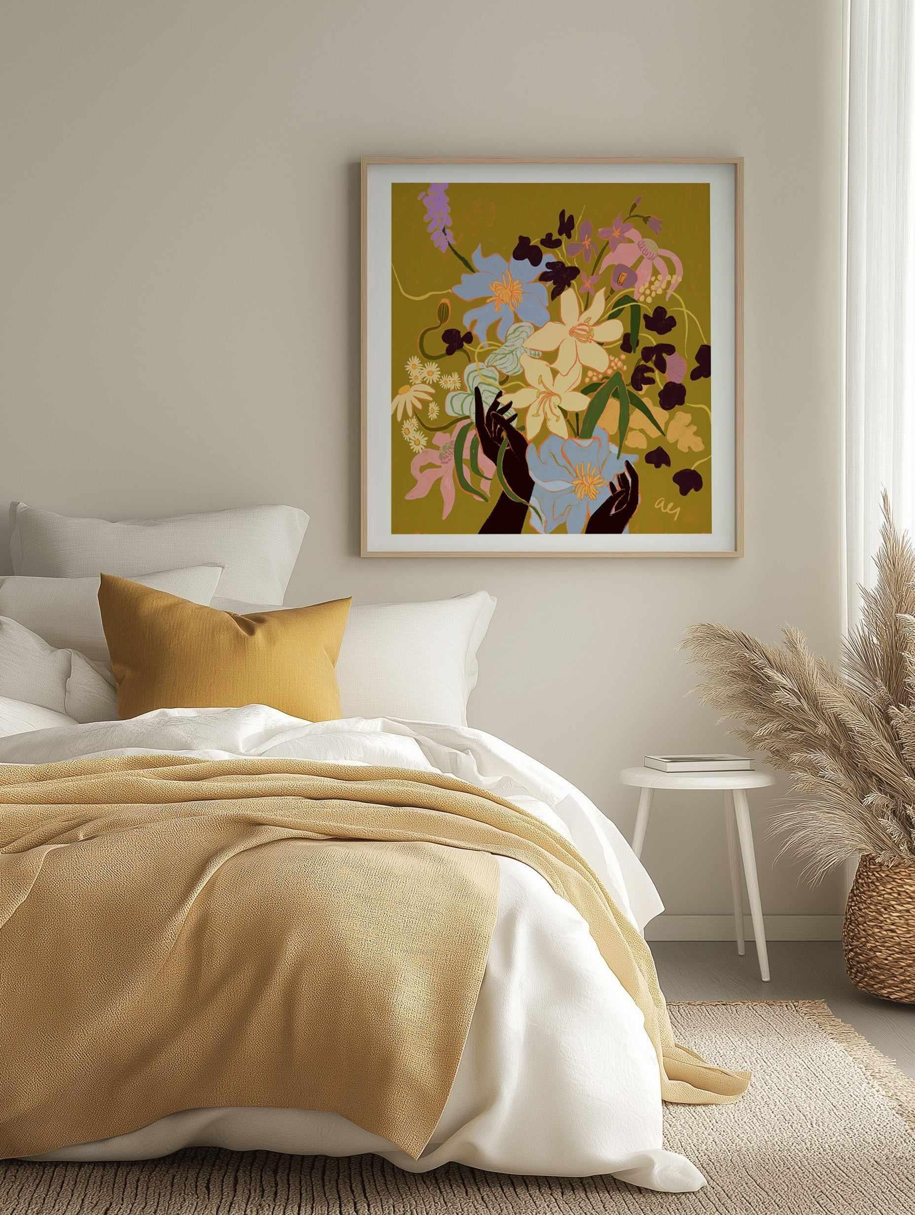 A Touch Of Nature by Arty Guava | Art Print from Olive et Oriel where you can shop wallpaper and artworks online