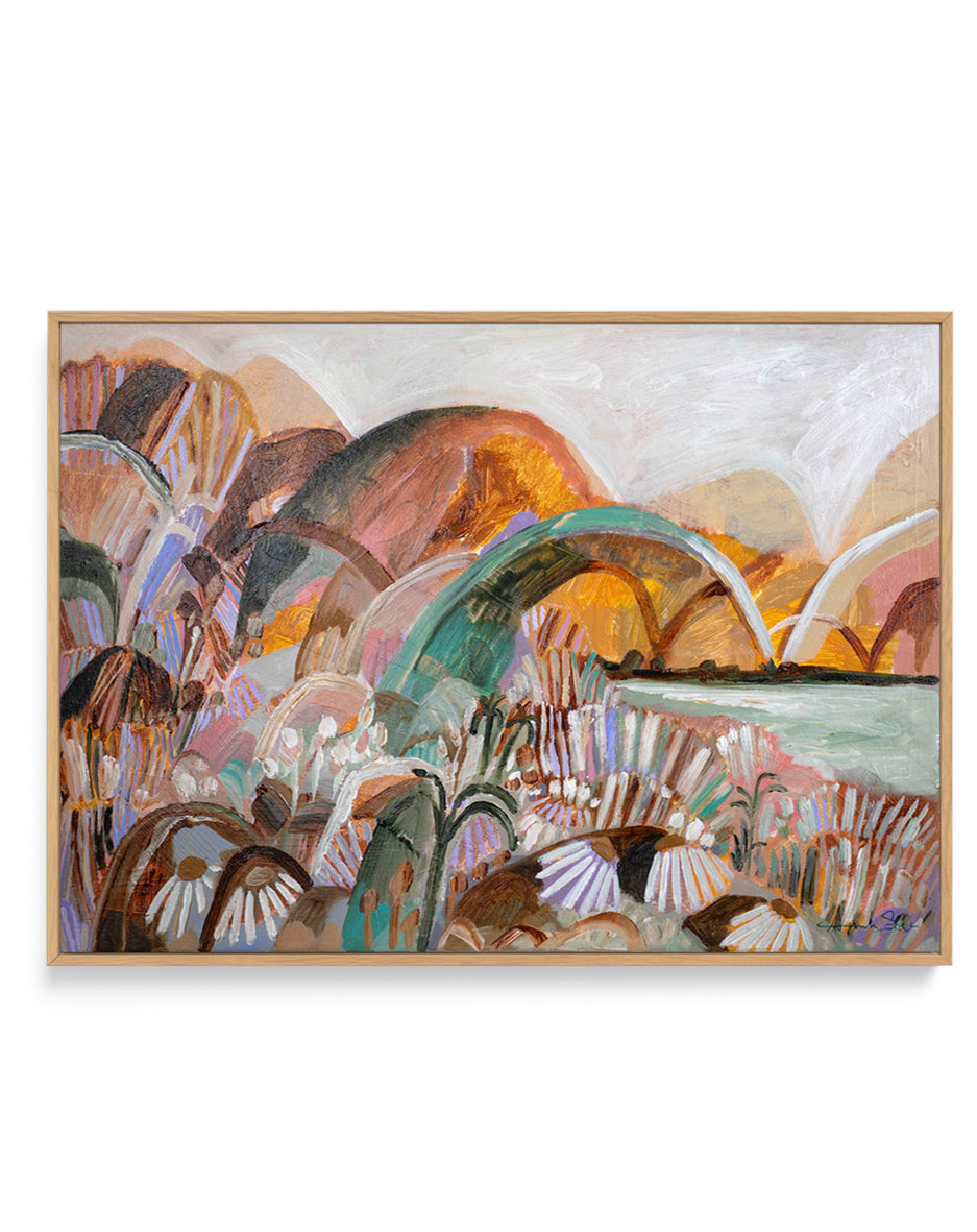 A Travellers Dream by Amanda Skye | Framed Canvas Art Print from Olive et Oriel where you can shop wallpaper and artworks online