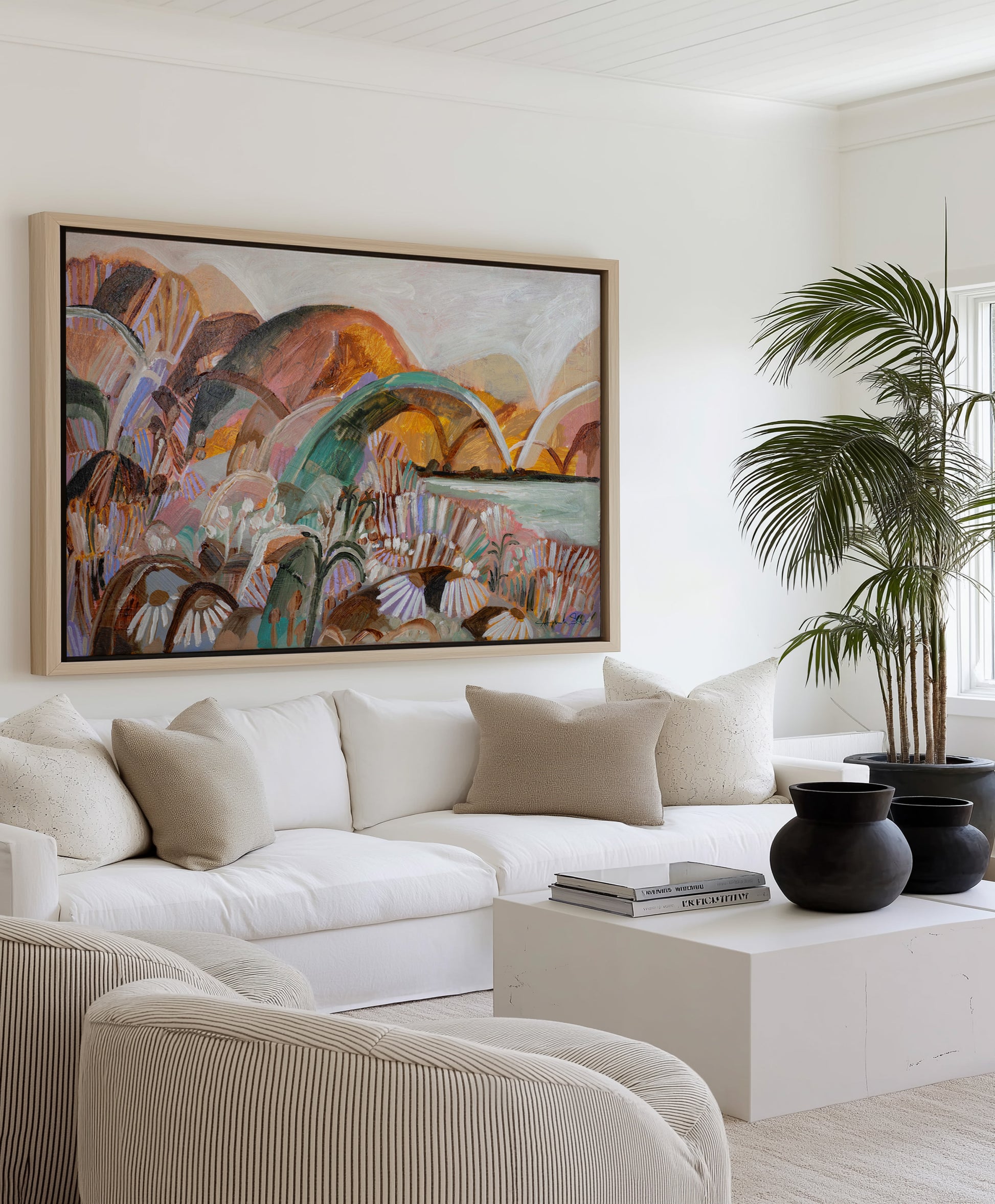 A Travellers Dream by Amanda Skye | Framed Canvas Art Print from Olive et Oriel where you can shop wallpaper and artworks online