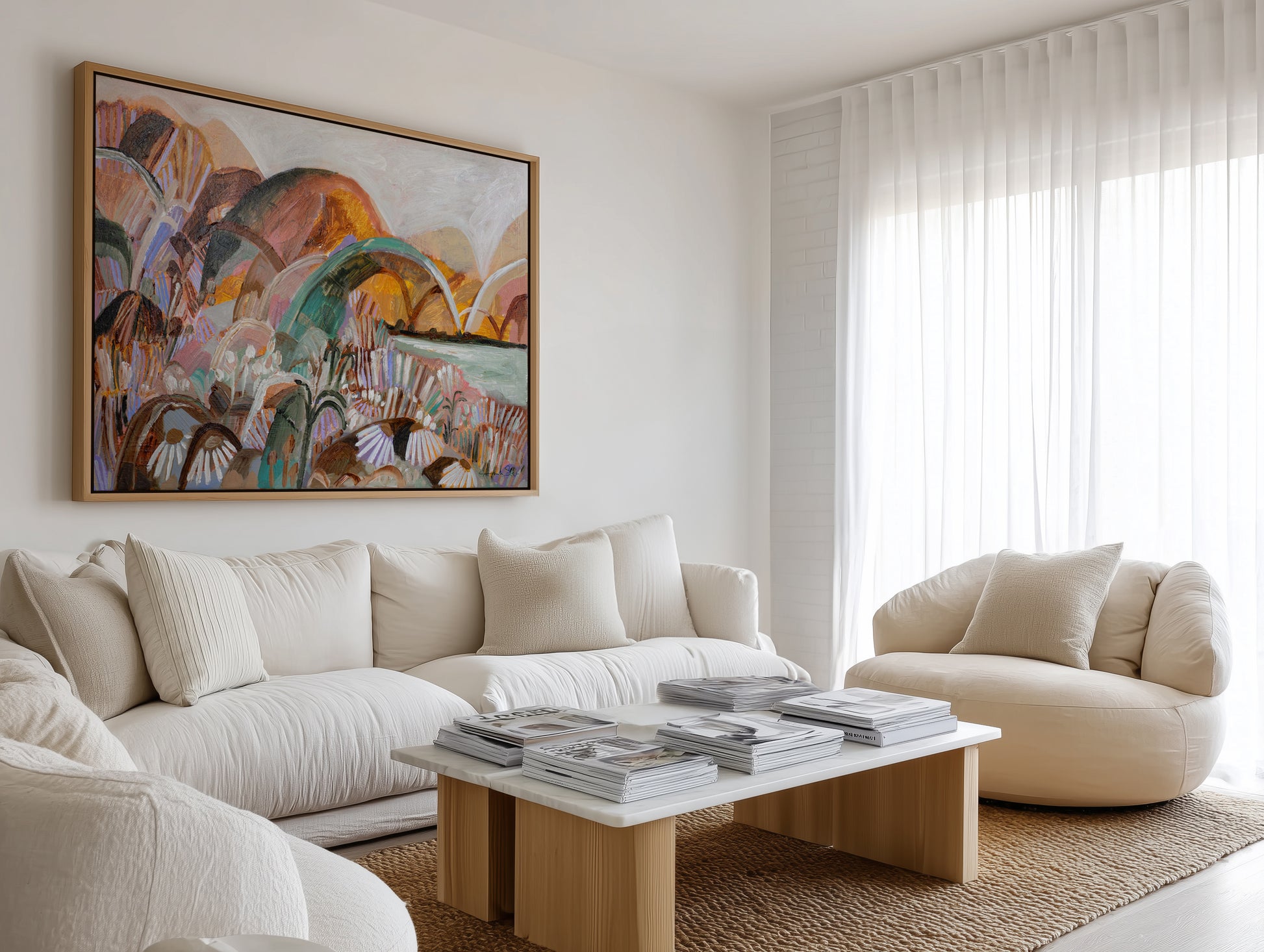 A Travellers Dream by Amanda Skye | Framed Canvas Art Print from Olive et Oriel where you can shop wallpaper and artworks online