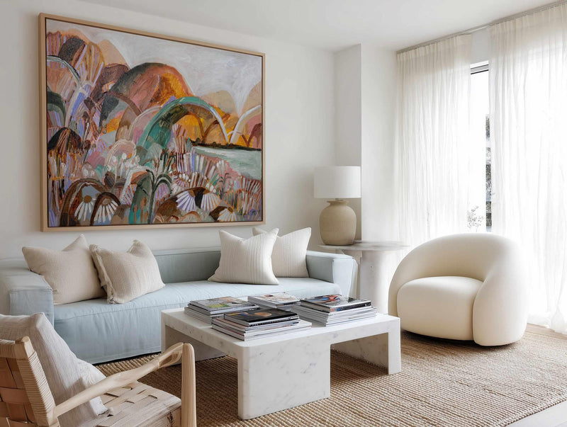 A Travellers Dream by Amanda Skye | Framed Canvas Art Print from Olive et Oriel where you can shop wallpaper and artworks online