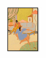 A Day At Home by Arty Guava | Framed Canvas Art Print