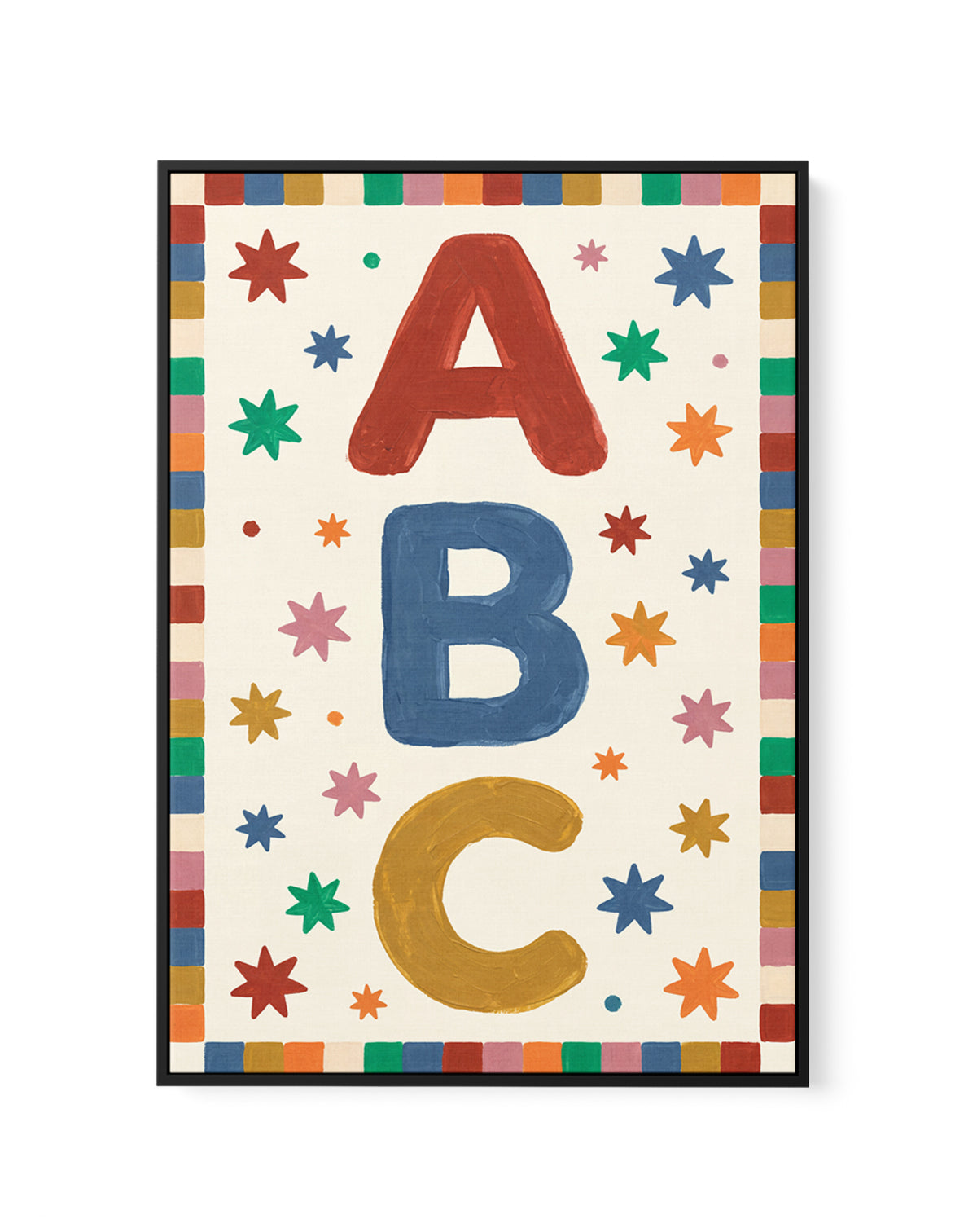 ABC | Framed Canvas Art Print