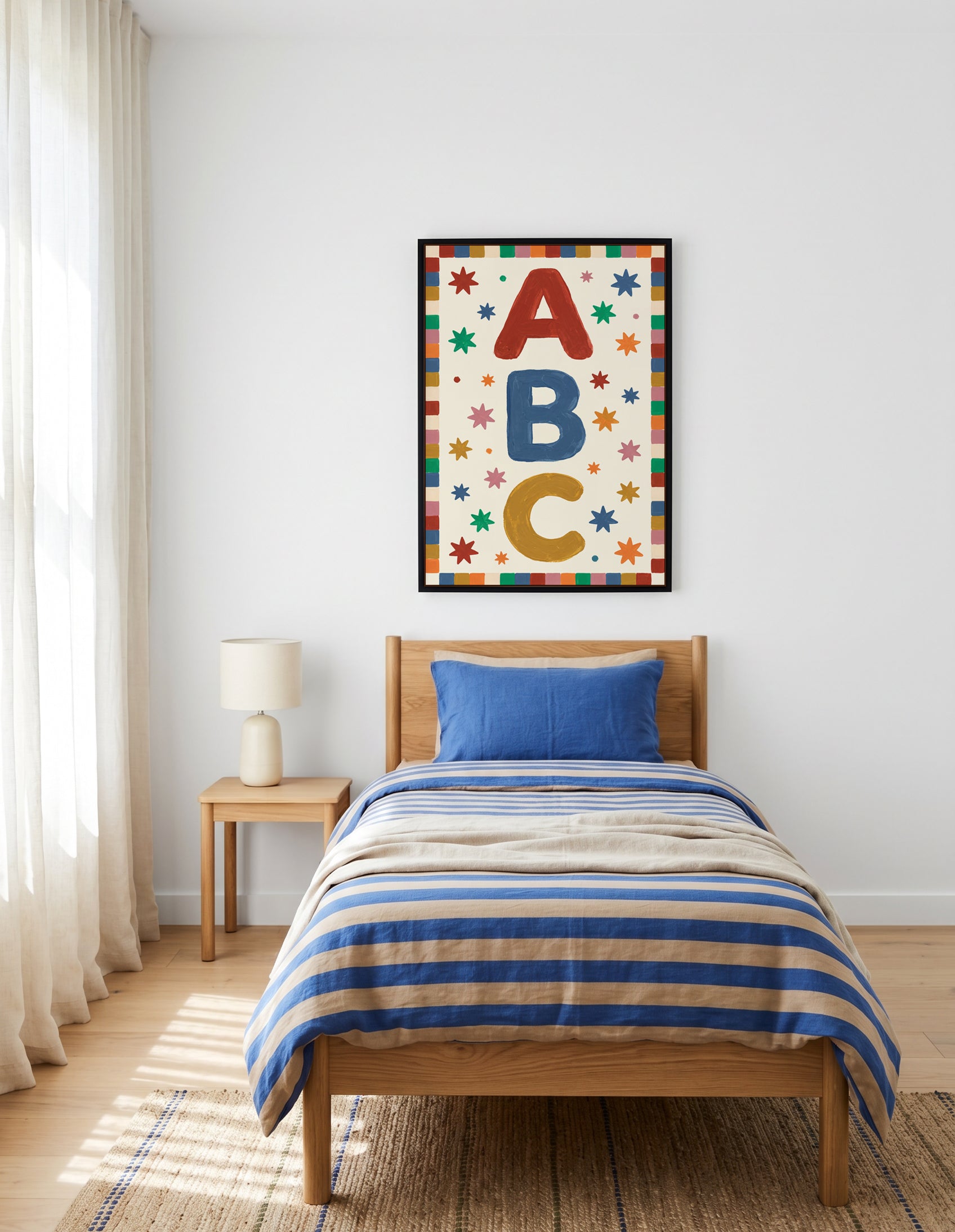 ABC | Framed Canvas Art Print