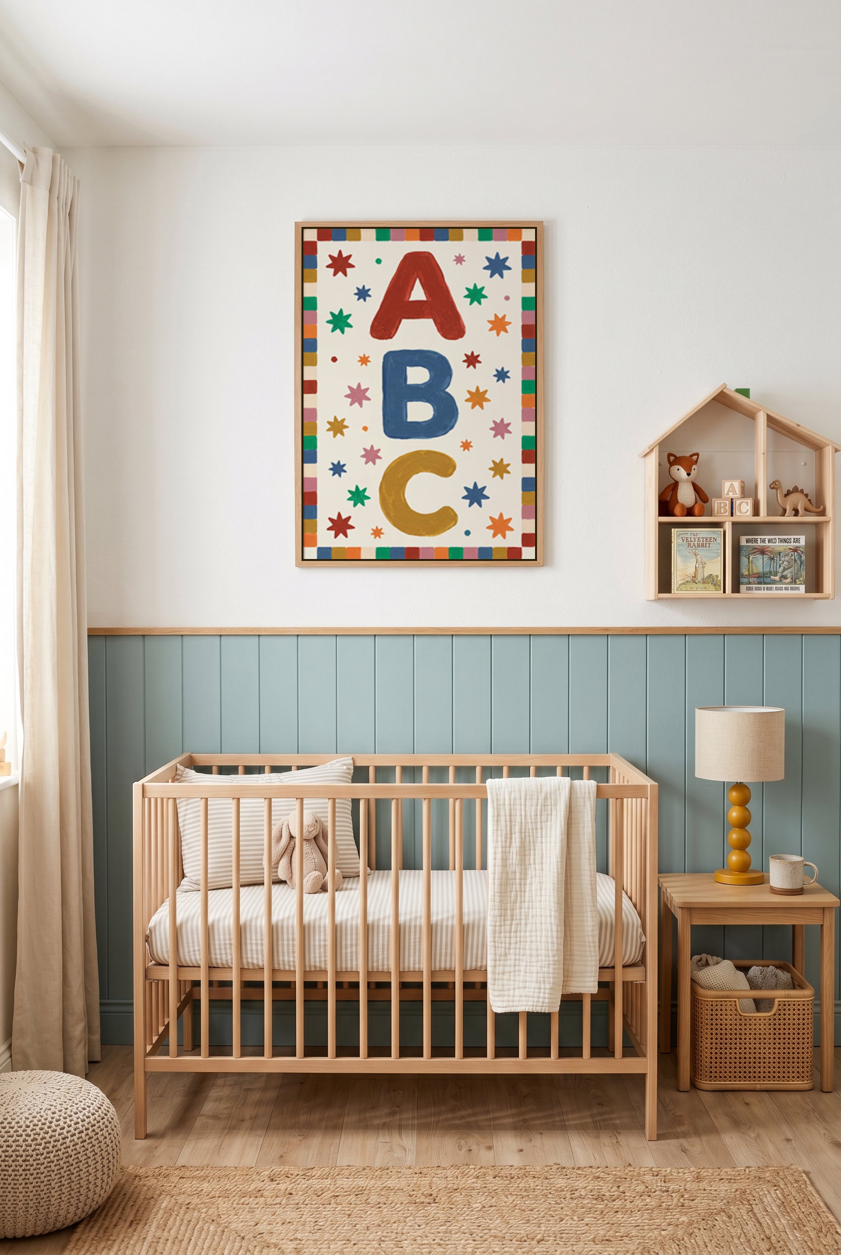 ABC | Framed Canvas Art Print