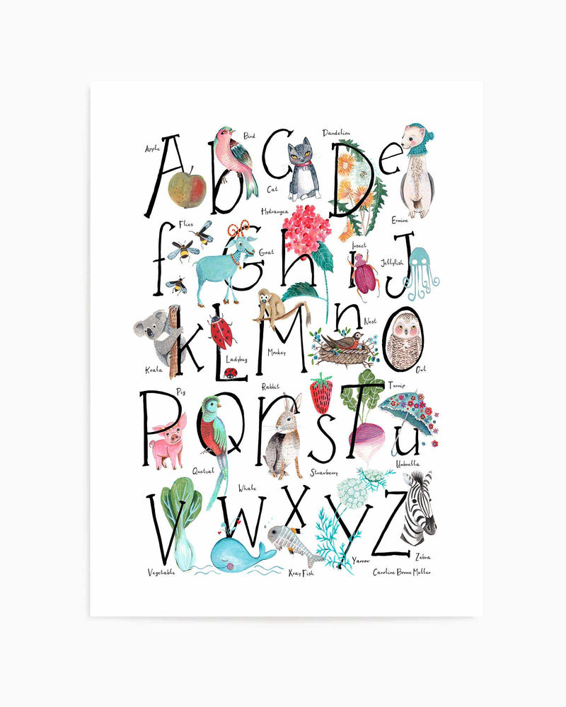 ABC illustration by Caroline Bonne Muller | Art Print