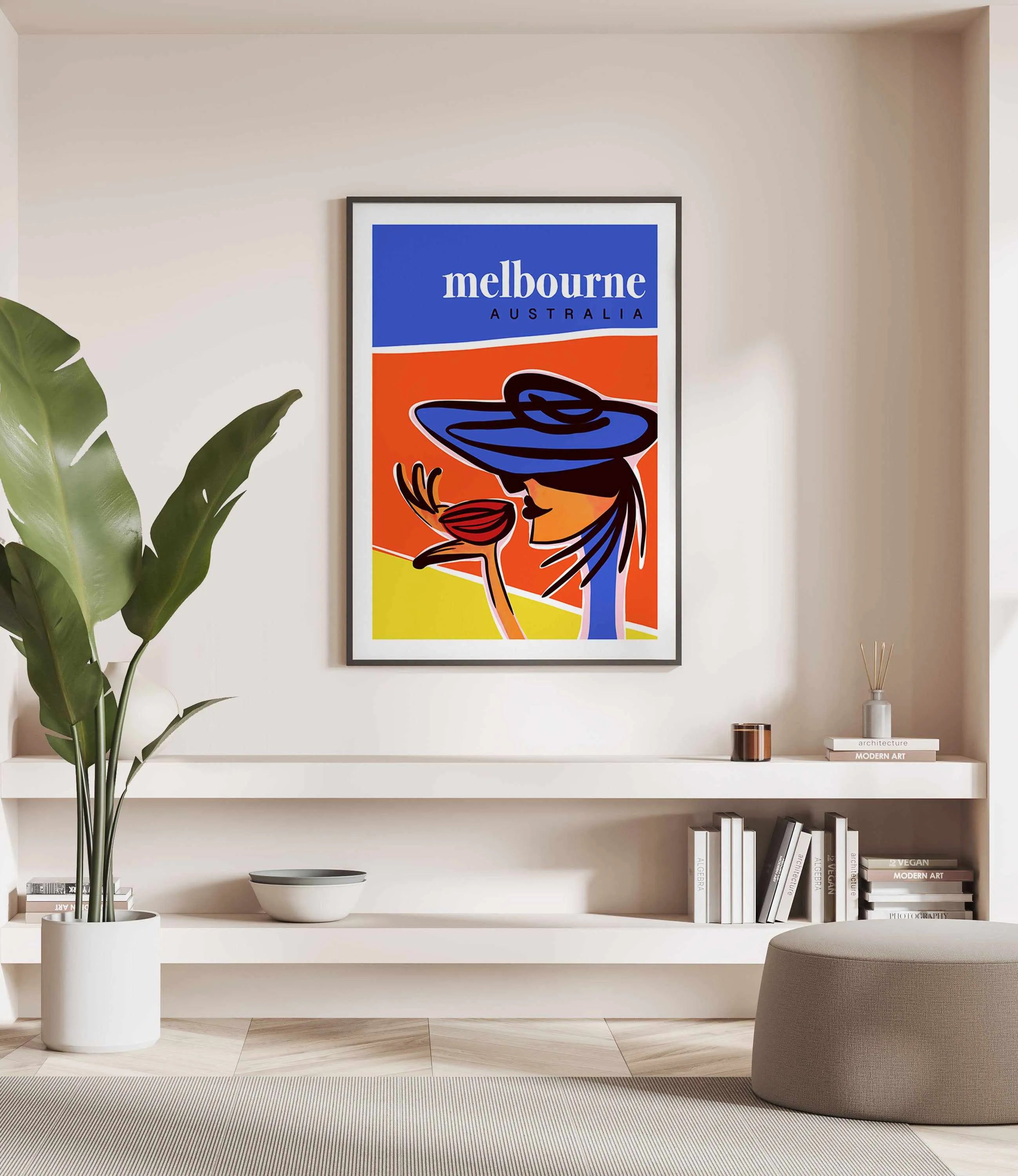 A Coffee in Melbourne Art Print from Olive et Oriel where you can shop wallpaper and artworks online