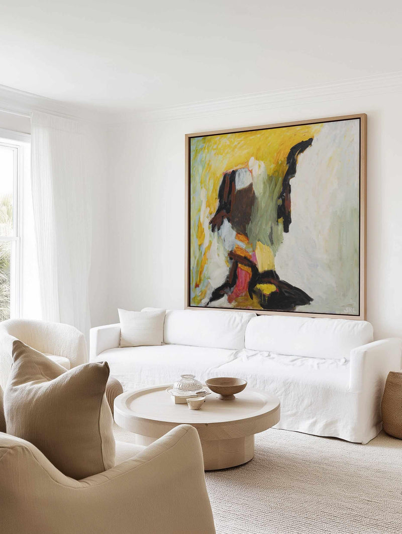 Another Smiling Face by Svend Kindt-Larsen | Framed Canvas Art Print from Olive et Oriel where you can shop wallpaper and artworks online