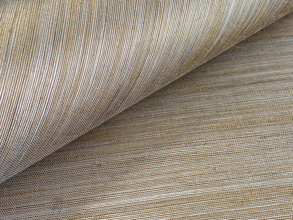 Tan & Charcoal Luxe Sisal Woven Wallpaper from Olive et Oriel where you can shop wallpaper and artworks online