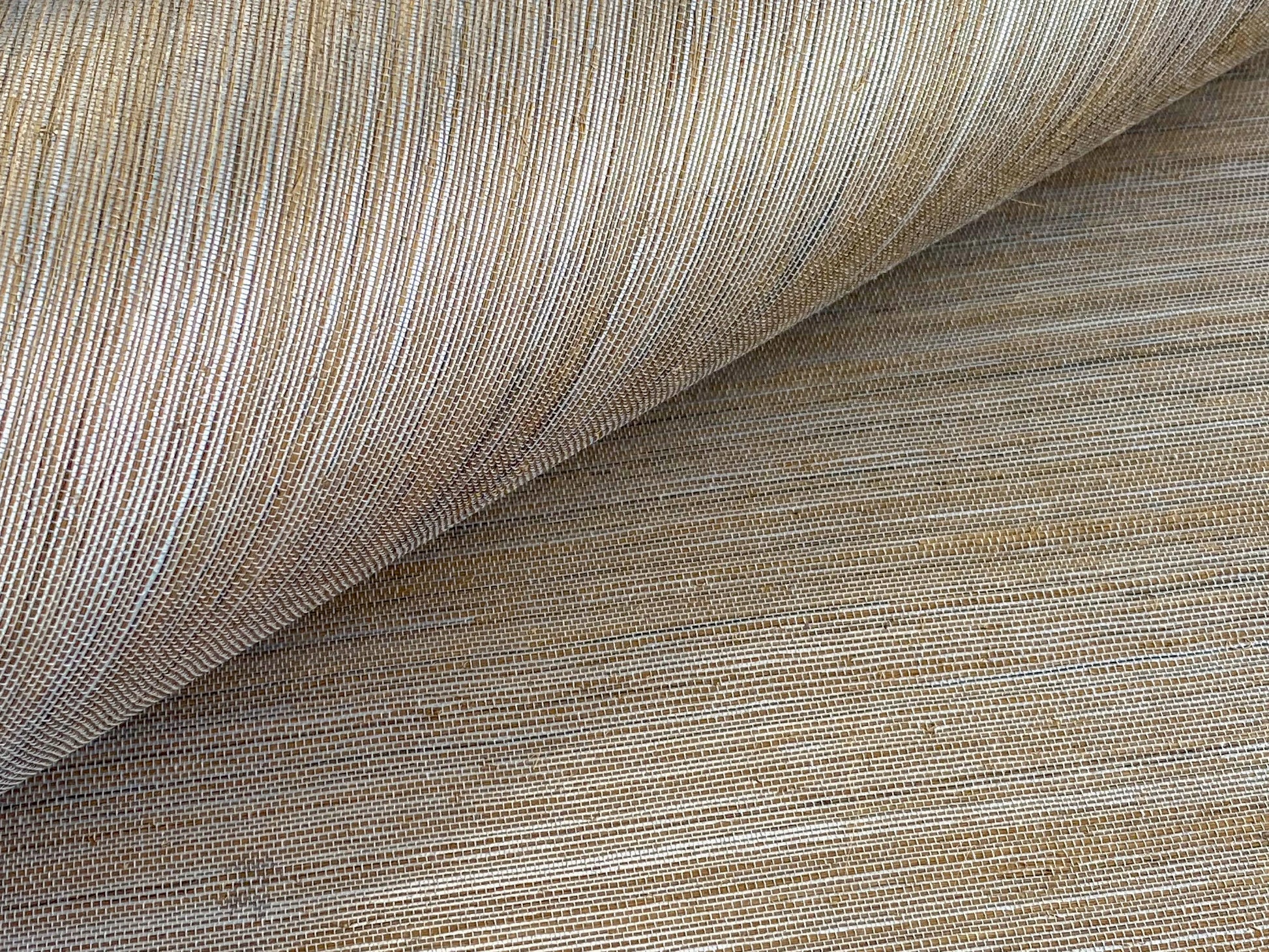 Tan & Charcoal Luxe Sisal Woven Wallpaper from Olive et Oriel where you can shop wallpaper and artworks online