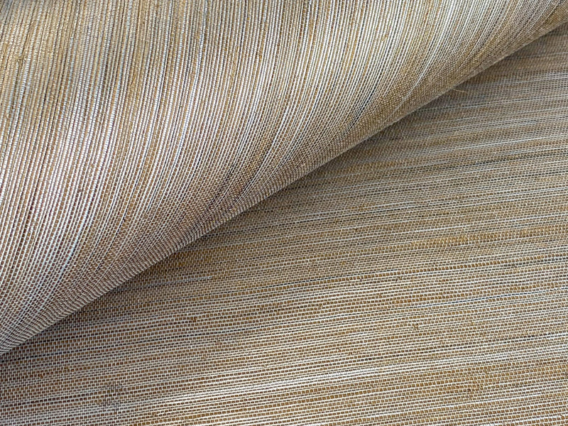 Tan & Charcoal Luxe Sisal Woven Wallpaper from Olive et Oriel where you can shop wallpaper and artworks online