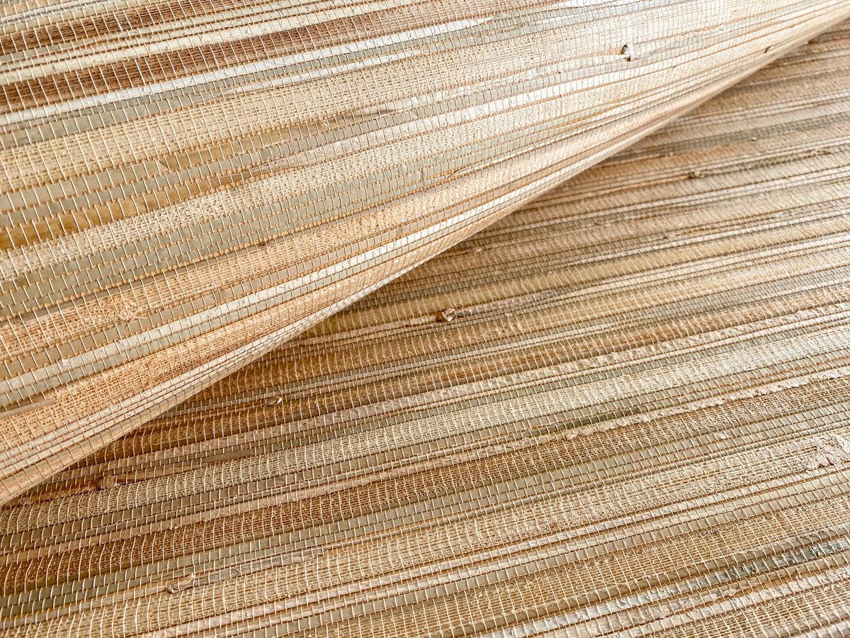 Hanalei Grasscloth Woven Wallpaper | Organica Collection from Olive et Oriel where you can shop wallpaper and artworks online