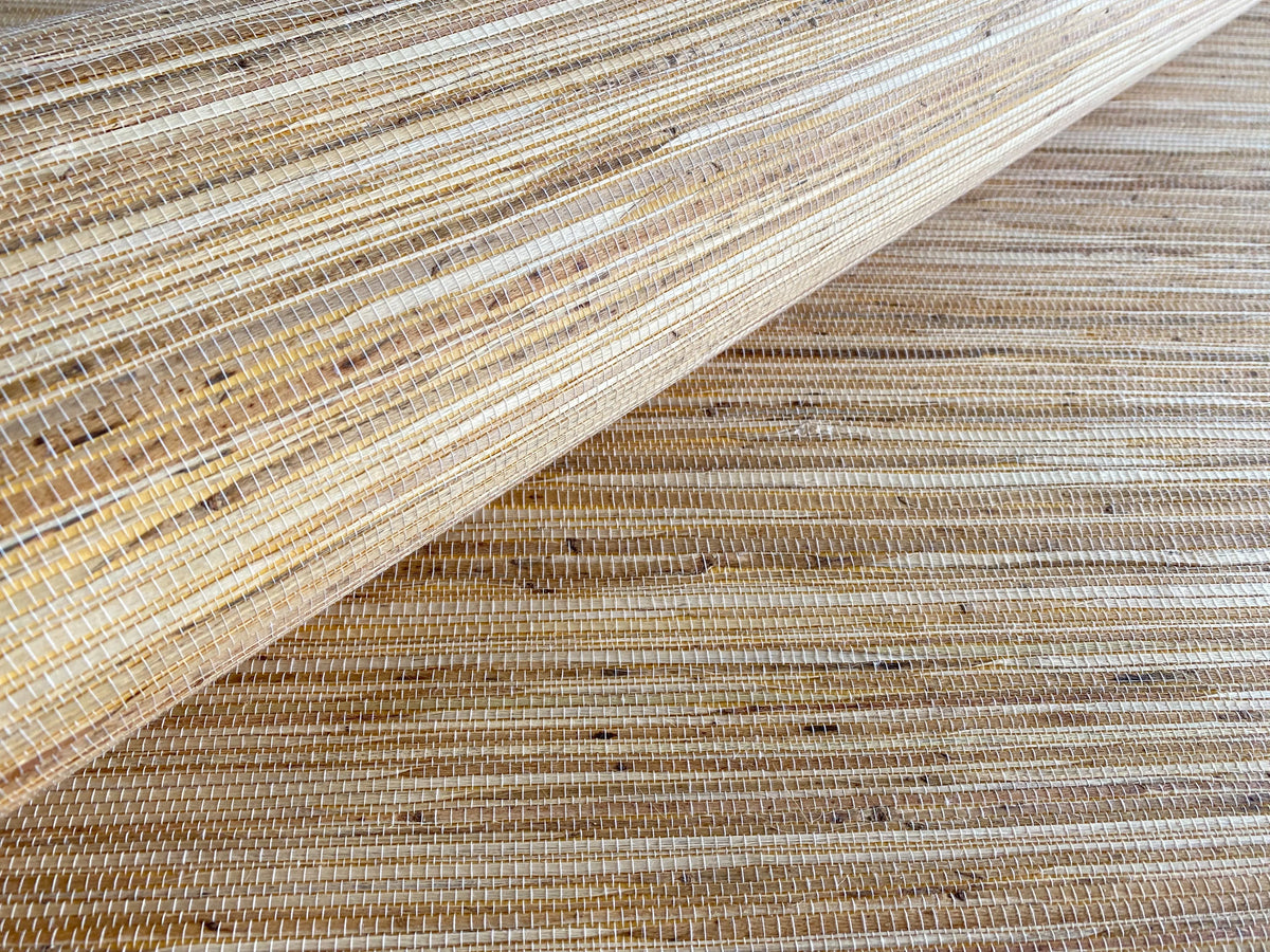 Palm Beach Grasscloth Woven Wallpaper | Organica Collection from Olive et Oriel where you can shop wallpaper and artworks online