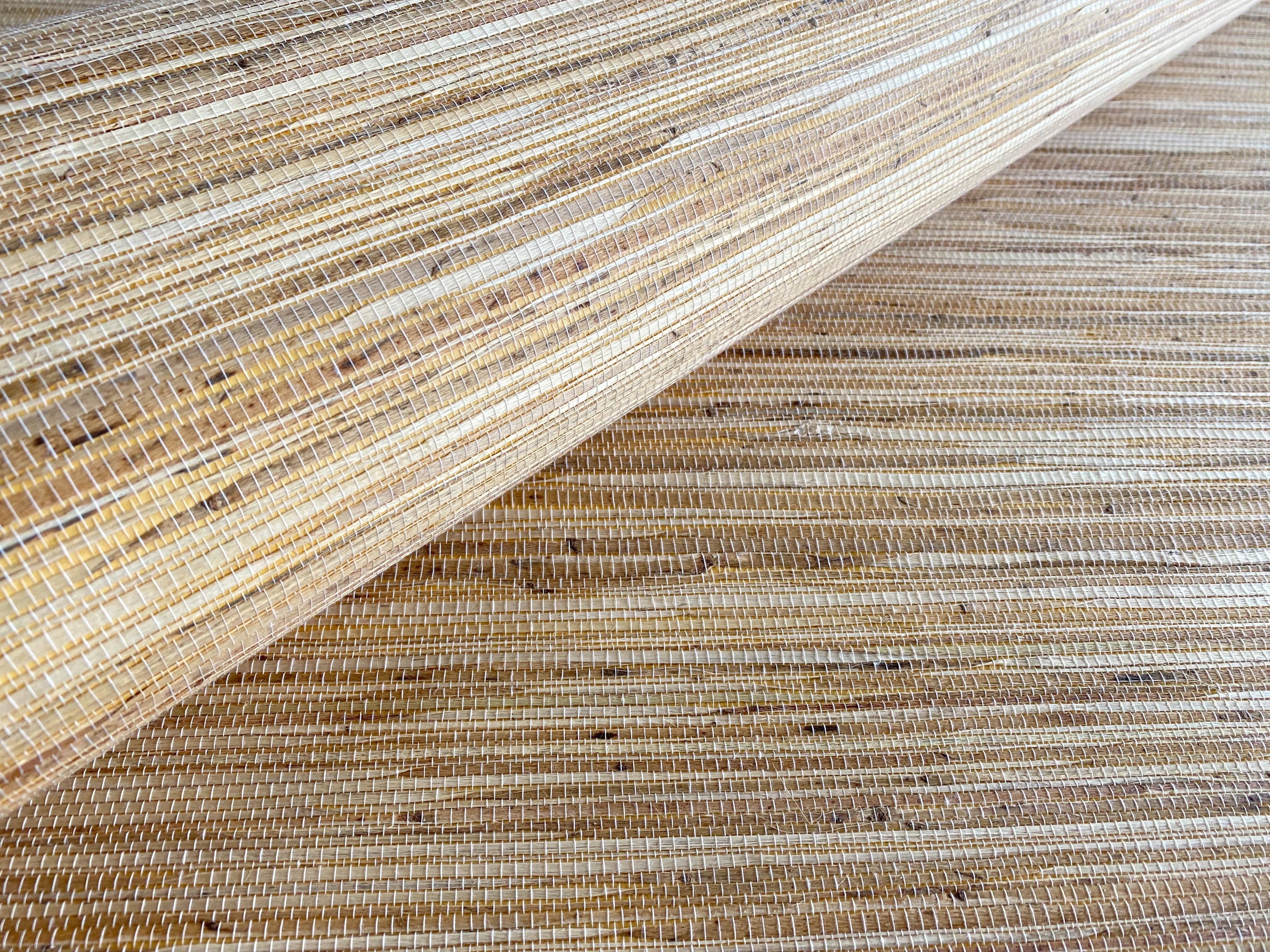 Palm Beach Grasscloth Woven Wallpaper | Organica Collection from Olive et Oriel where you can shop wallpaper and artworks online